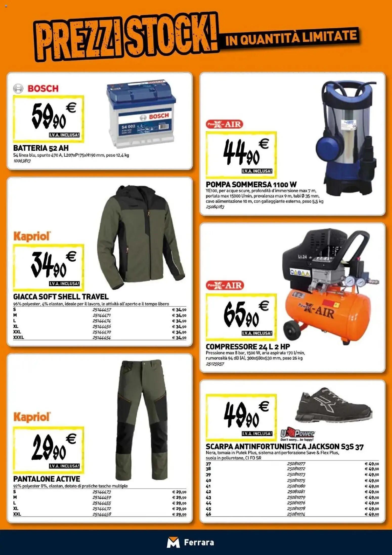 Nuovo TECNOMAT catalogo Ferrara dal 24/09/2026 > offerte anteprima 🛍️ | Pagina: 22 | Prodotti: Giacca, Compressore, Tubi, Batteria