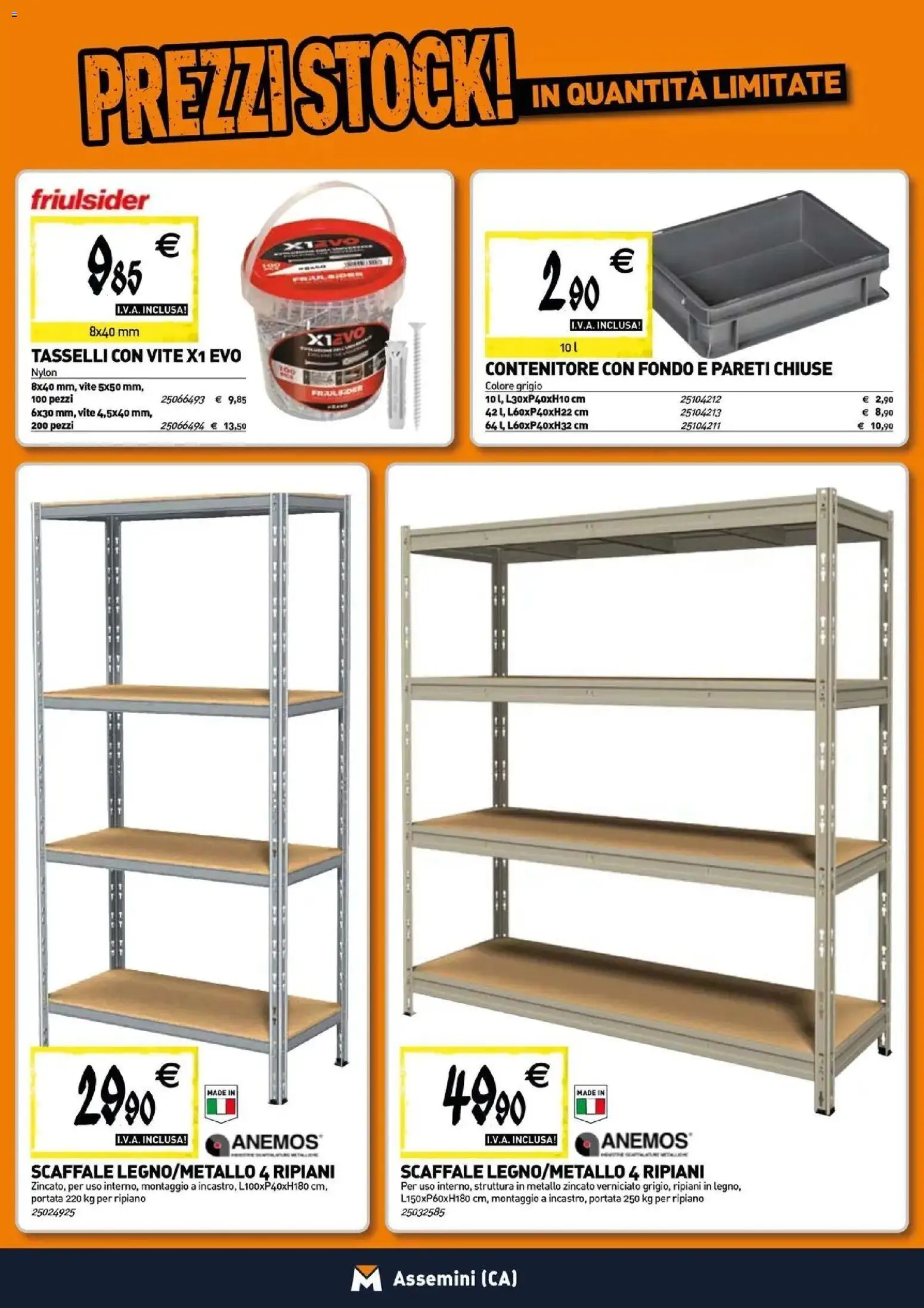 Volantino TECNOMAT del 12.03.2026 | Pagina: 15 | Prodotti: Ripiano, Scaffale, Contenitore
