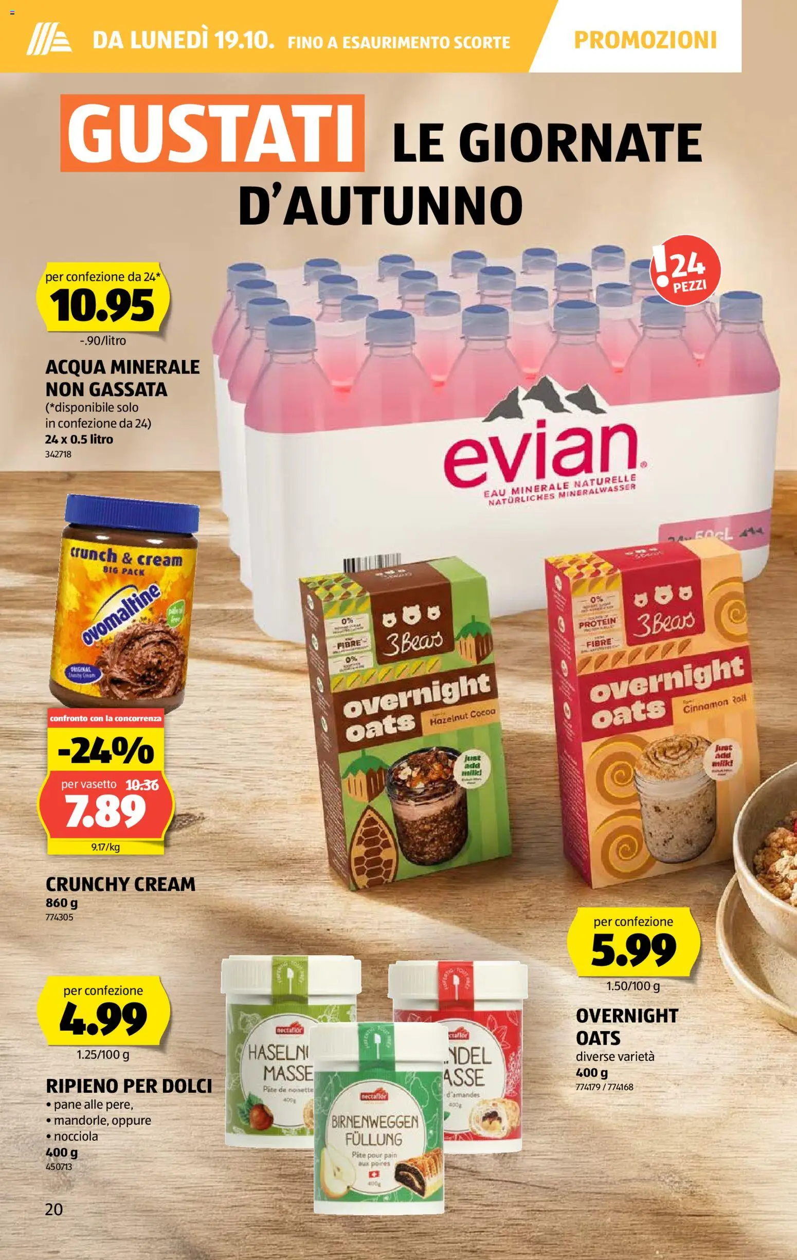 Aldi aktionen IT – gültig ab 15.10.2026 | Seite: 20 | Produkte: Pane, Mineralwasser