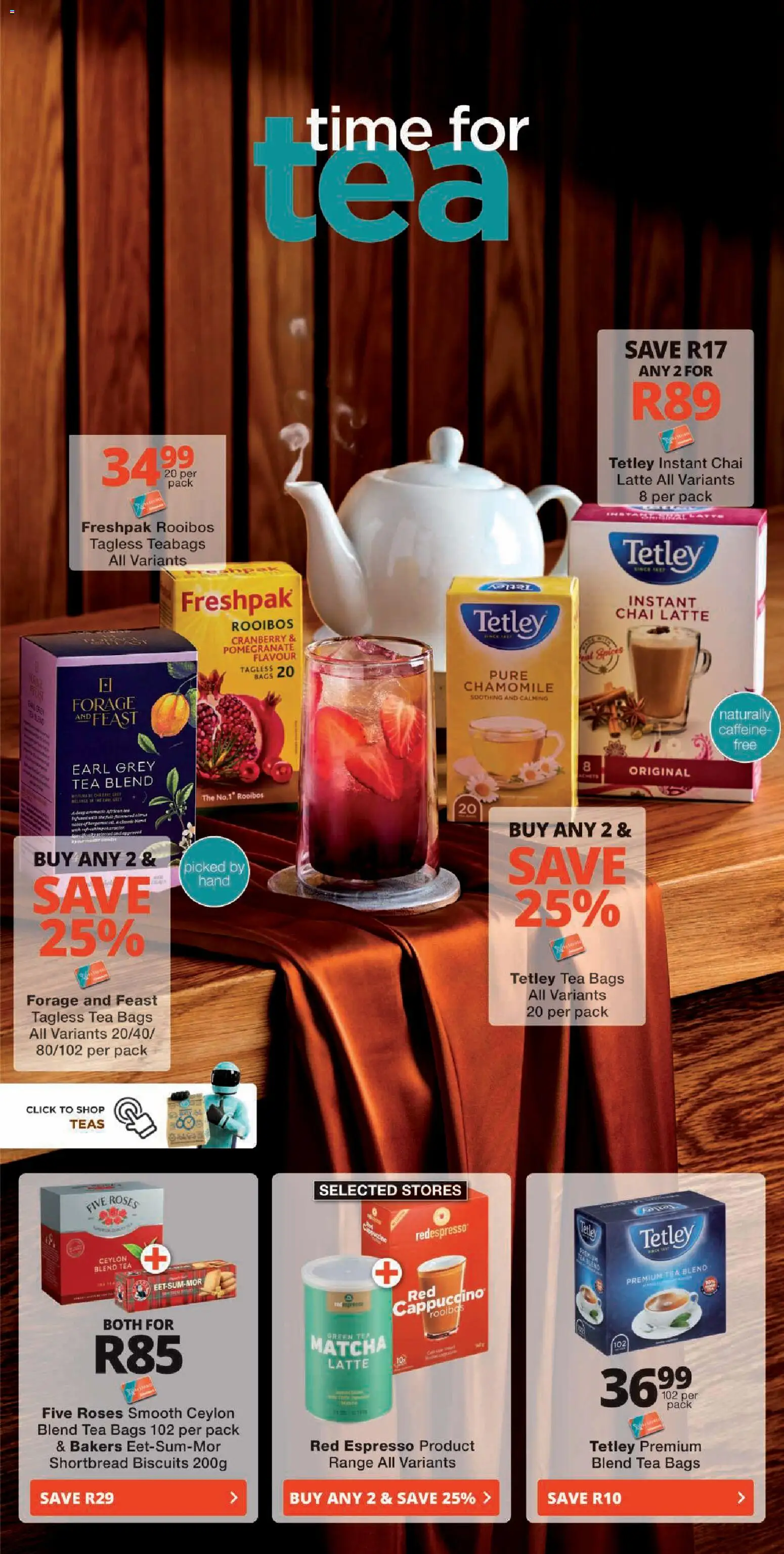 New Checkers catalogue – valid from 20/07/2026 | Page: 6 | Products: Biscuits, Tea