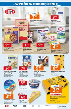 Pogląd oferty "E.Leclerc gazetka - Kłodzko" - ważna od 12.05.2026 | Strona: 17 | Produkty: Ser camembert, Warka, Żurawina, Ser typu greckiego