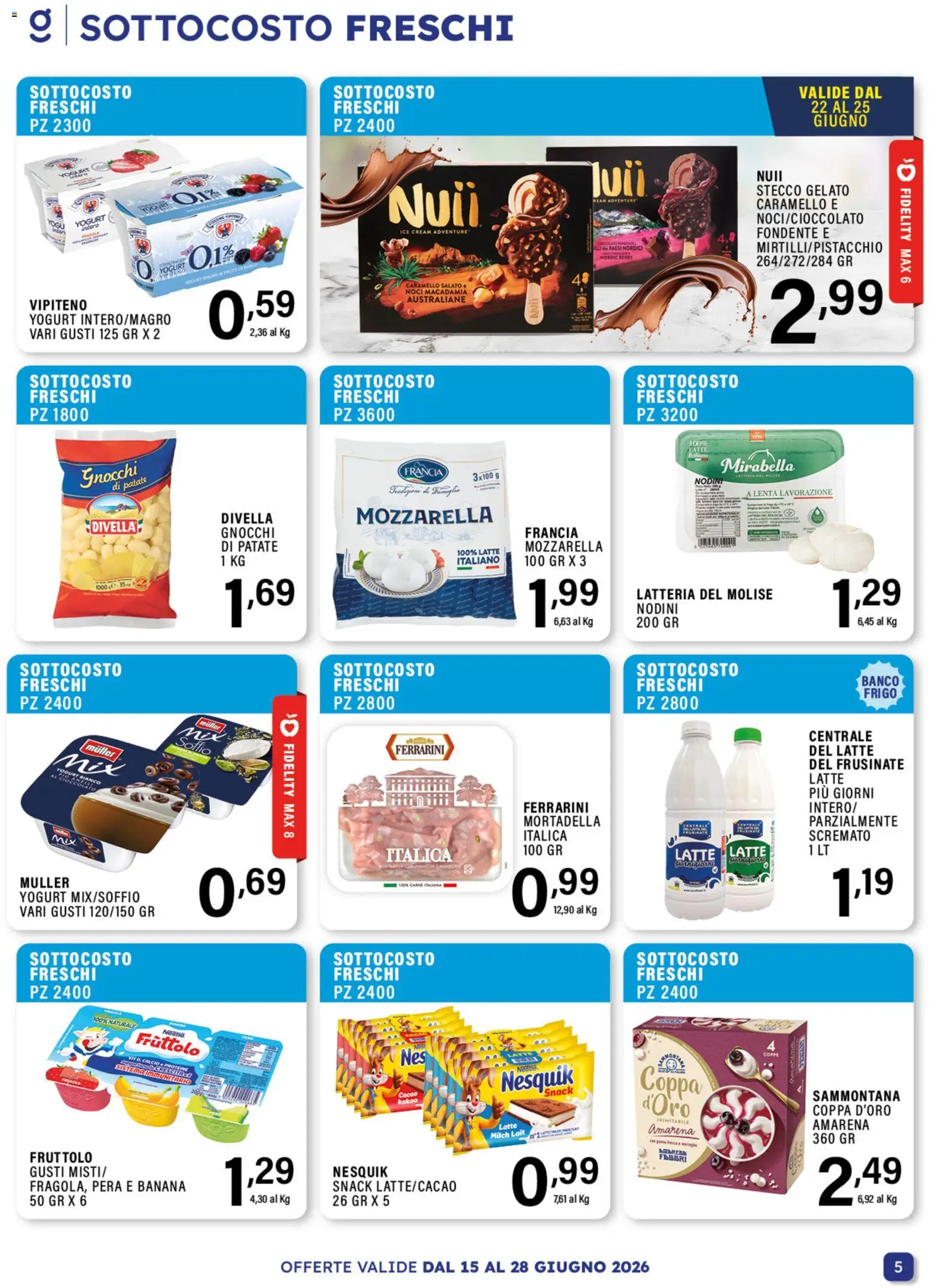 Volantino GECOP del 15.06.2026 | Pagina: 5 | Prodotti: Cioccolato, Gelato, Pera, Amarena