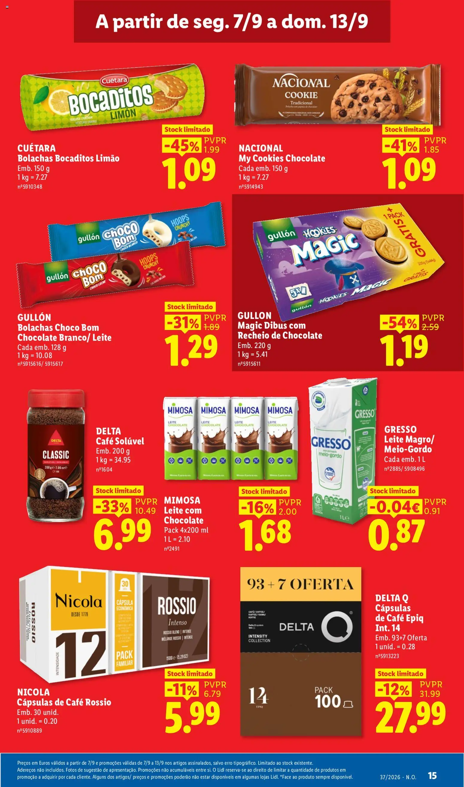 Lidl Promoções Semanais │ válido de 07/09/2026 | Página: 17 | Produtos: Café solúvel, Leite, Café, Chocolate