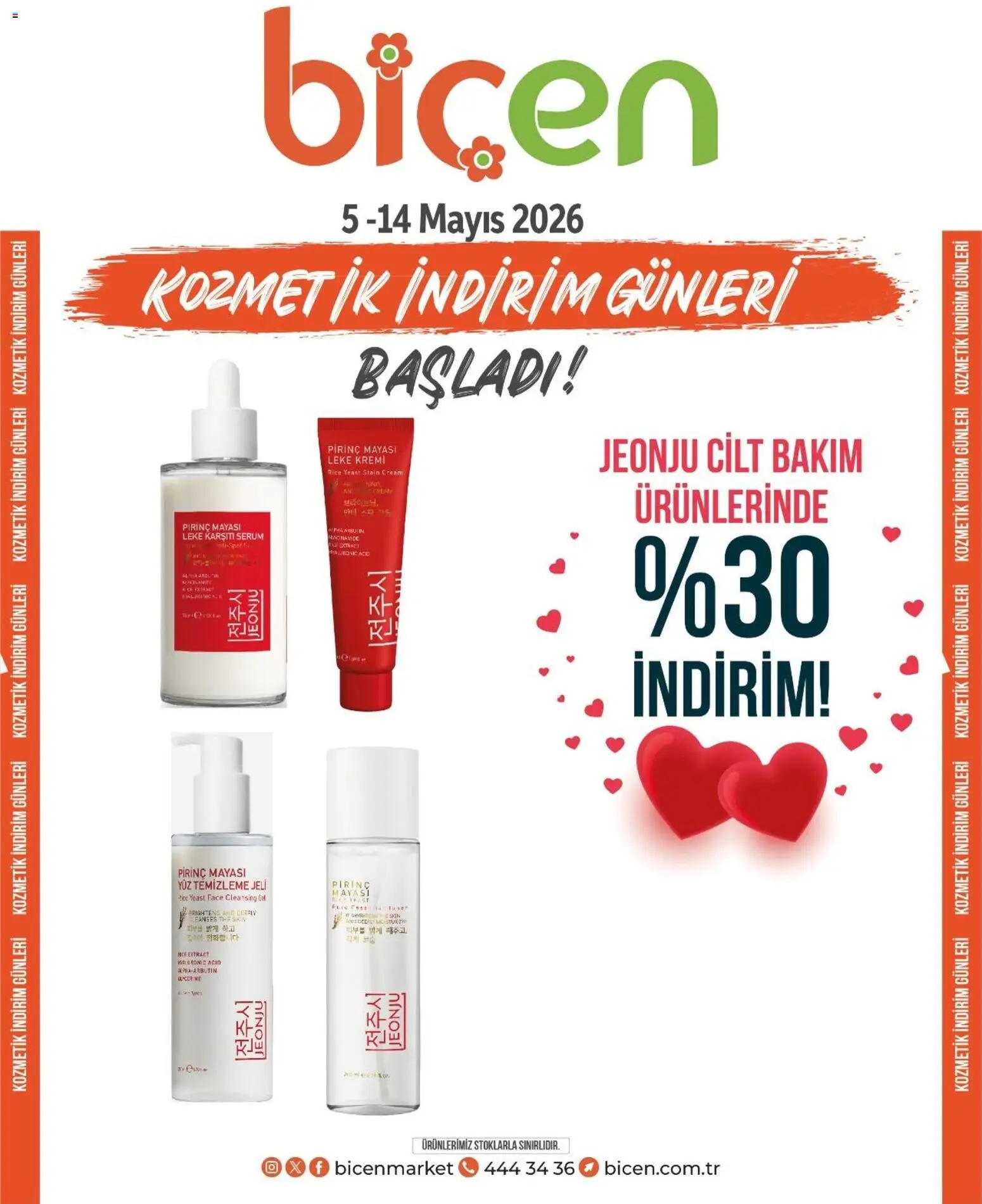 Biçen Market - Kozmetik indirim günleri - 05.05.2026 tarihinden itibaren geçerlidir | Sayfa: 12 | Ürünler: Pirinç