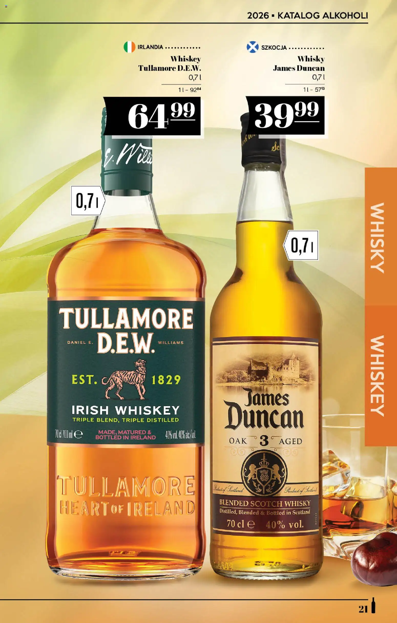POLOmarket katalog - Alkoholi od 24.09.2026 | Strona: 21 | Produkty: Scotch whisky, Irish whiskey, Whisky