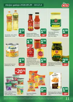 ČIA MARKET leidinys galioja nuo 2026.09.29 | Puslapis: 11 | Prekių: Kukurūzai, Majonezas, Pomidorai, Padažas