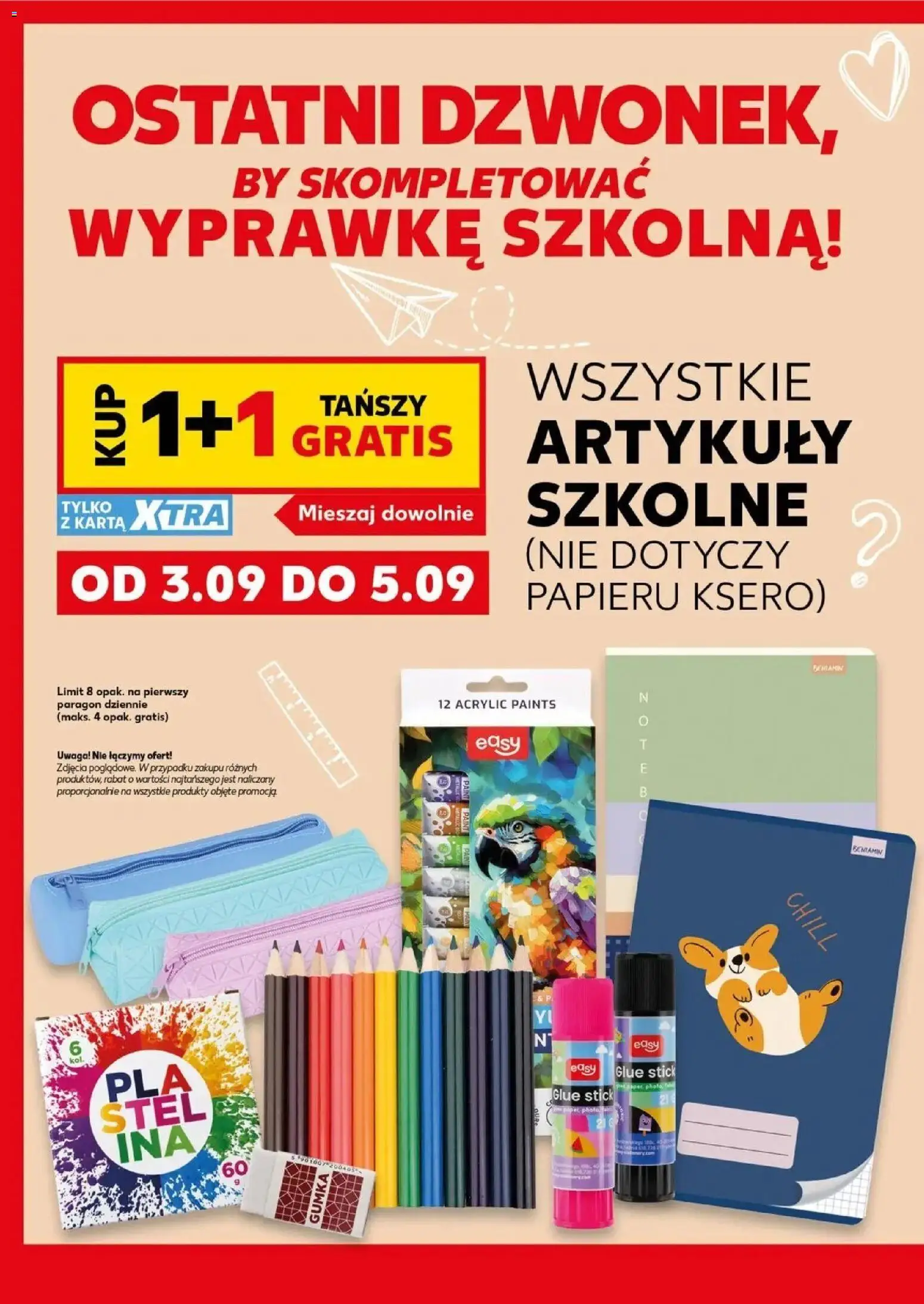 Kaufland gazetka - Super sobota od 05.09.2026 - od jutra PDF | Strona: 4 | Produkty: Karta, Plastelina, Artykuły szkolne