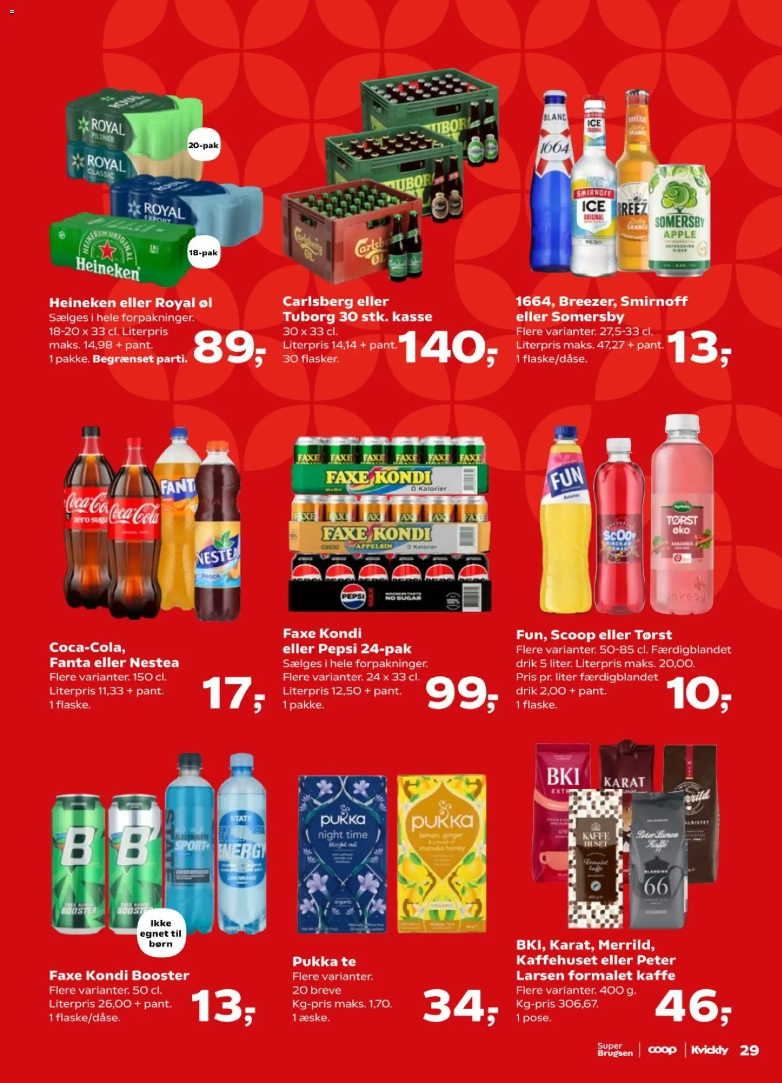 Kvickly tilbudsavis – gyldig fra 09/10/2026 | Side: 31 | Produkter: Coca Cola, Cider, Cola, Pepsi