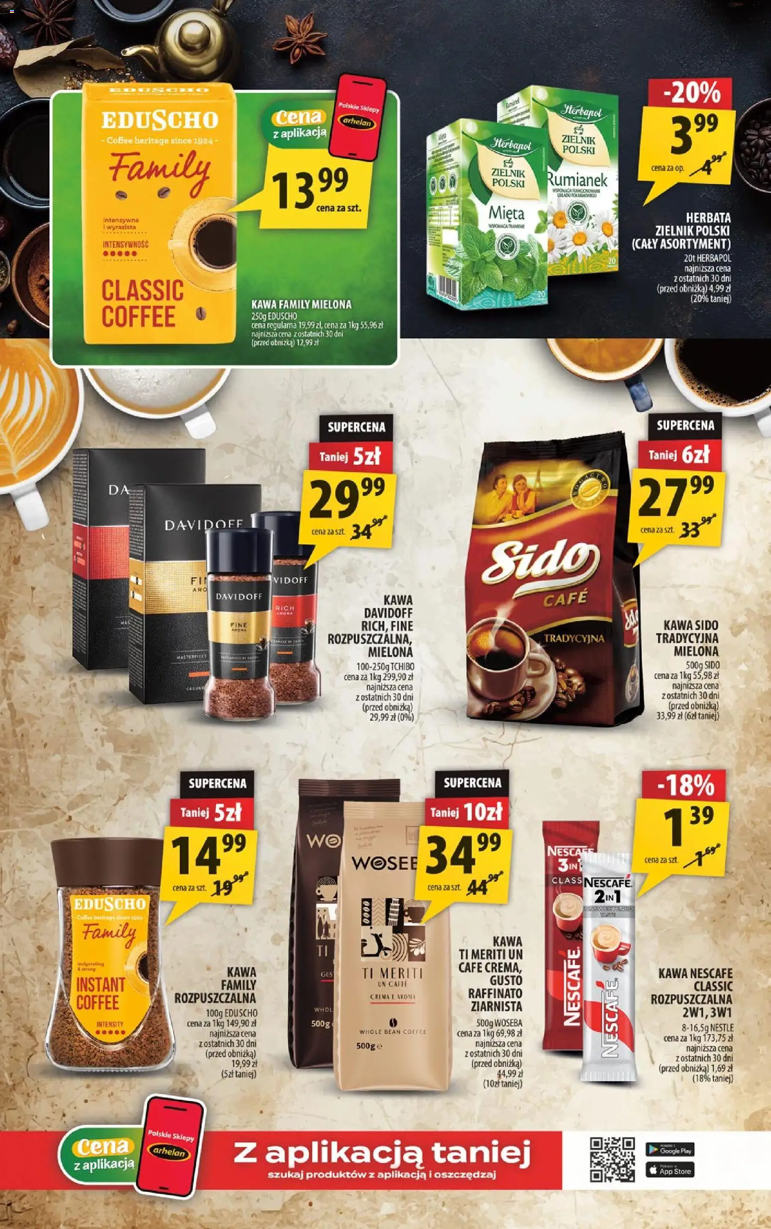 Arhelan gazetka od 11.09.2026 | Strona: 3 | Produkty: Nescafe, Kawa nescafe, Mięta, Herbata