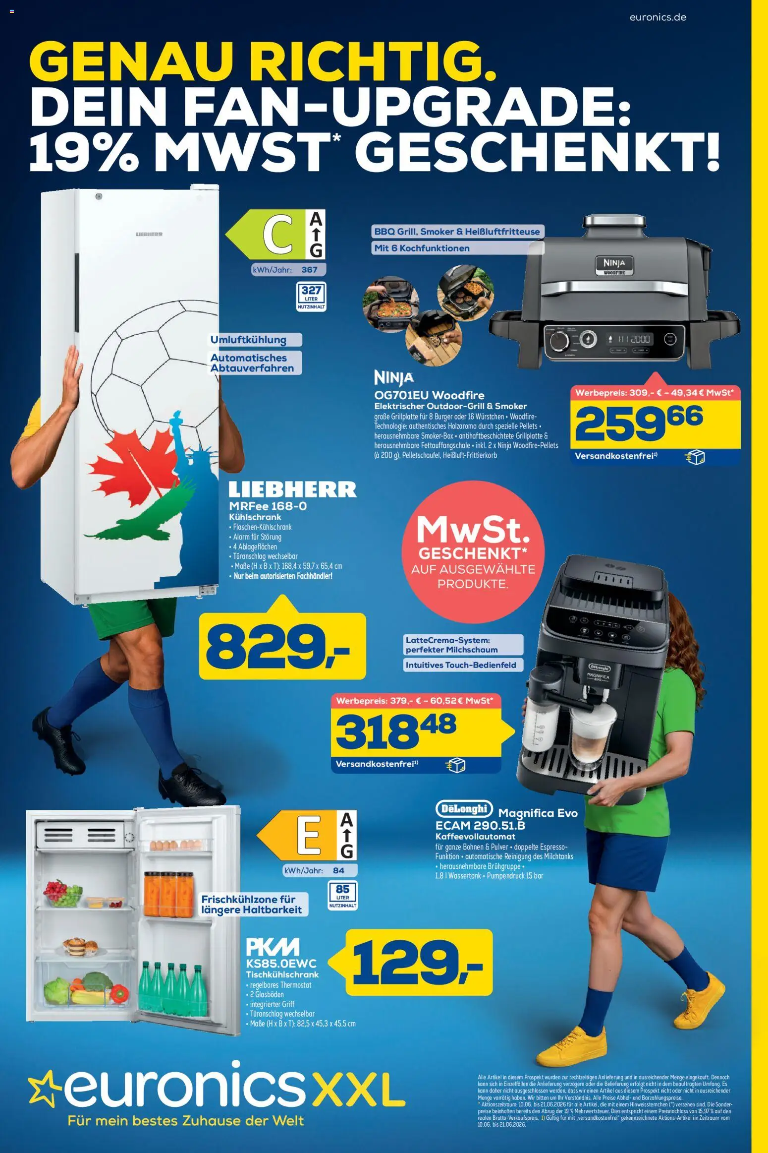 Euronics  Aktueller Prospekt – gültig ab 10.06.2026 | Seite: 1 | Produkte: Liebherr, Kühlschrank, Kaffeevollautomat, Heißluftfritteuse