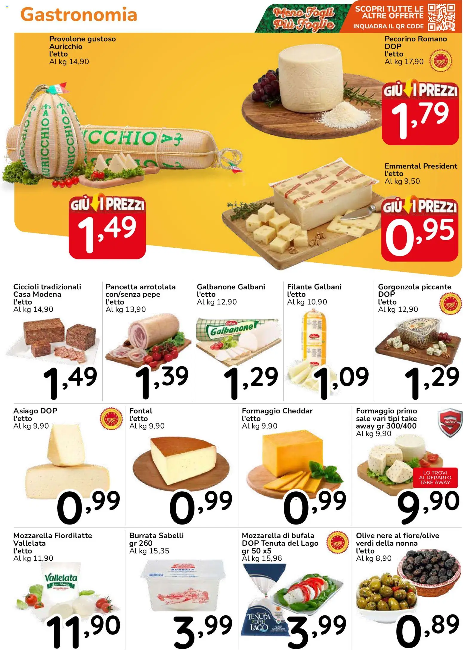 Volantino Famila del 15/10/2026 | Pagina: 5 | Prodotti: Provolone, Sale, Formaggio, Pecorino Romano