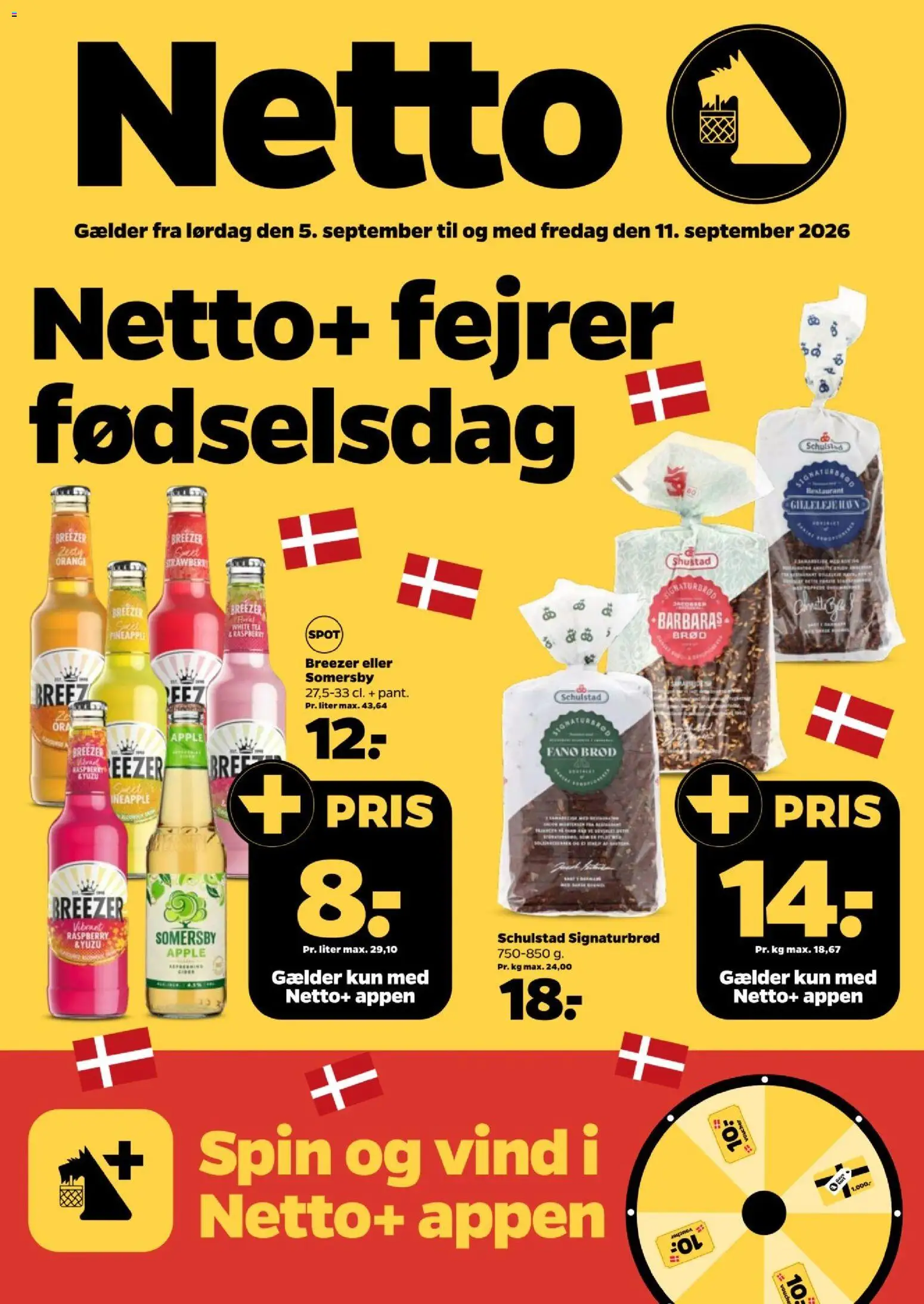 Netto tilbudsavis – gyldig fra 05/09/2026 | Side: 1 | Produkter: Brød