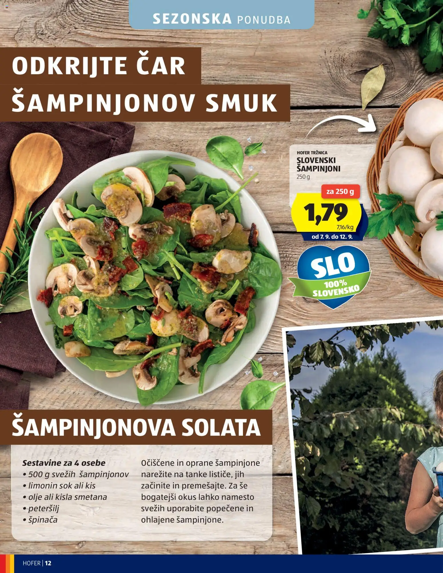 Hofer SI katalog | vrijedi od 02.09.2026 | Stranica: 12 | Proizvodi: Sok, Šampinjoni