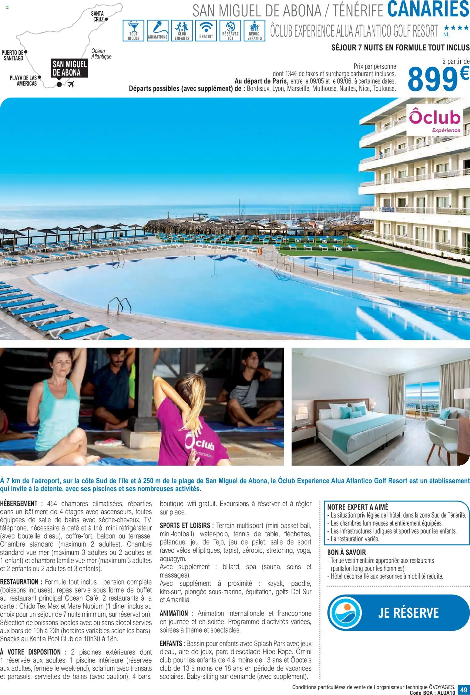 {H1} | Page: 49 | Produits: Alcool, Boissons, Piscine, Café
