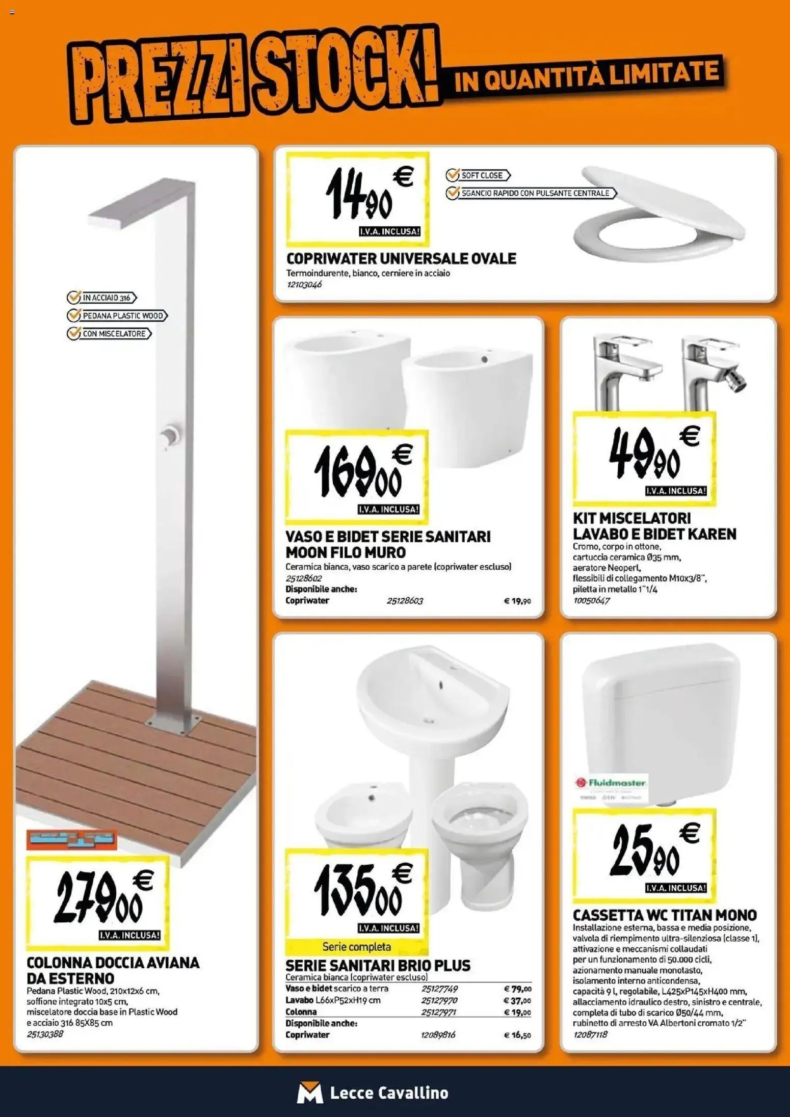 Volantino TECNOMAT del 30/07/2026 | Pagina: 4 | Prodotti: Miscelatore, WC, Vaso, Terra