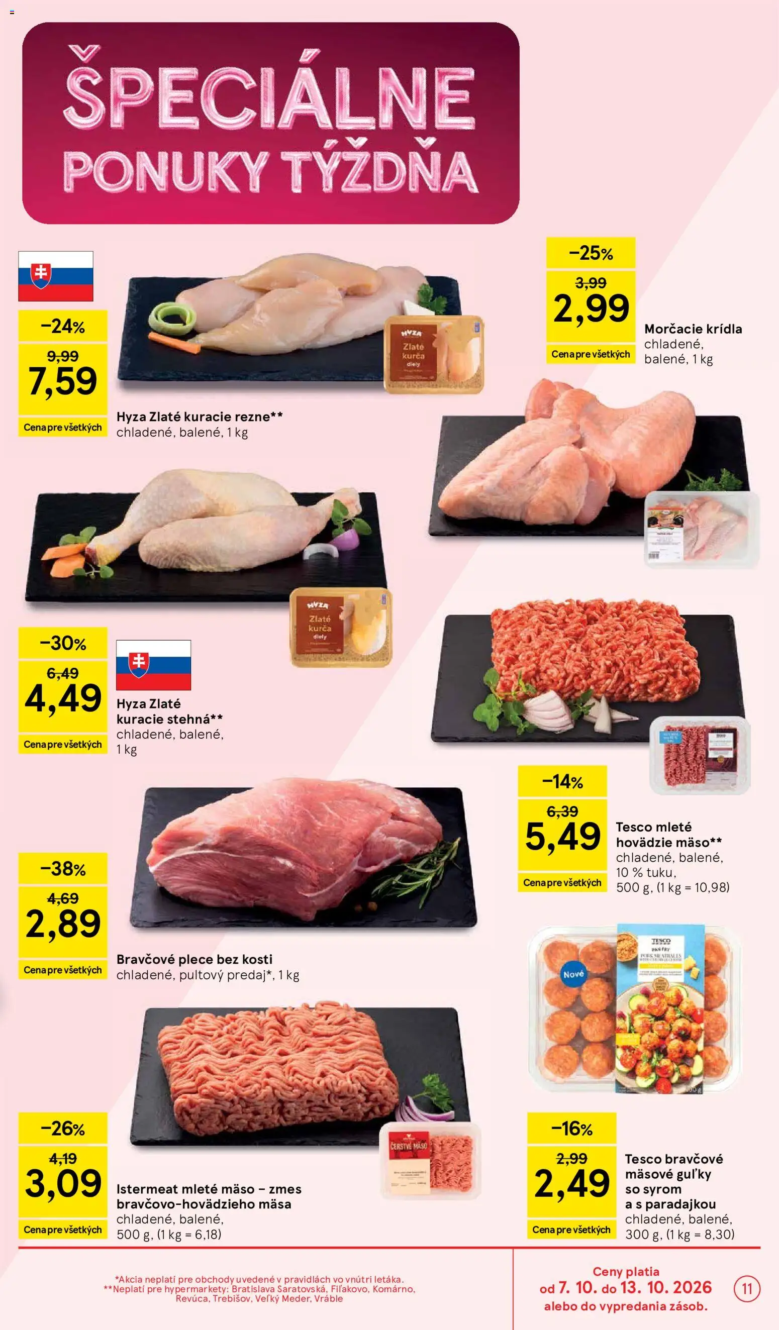 Nové Tesco akcie – leták je platný od 07.10.2026 | Strana: 11