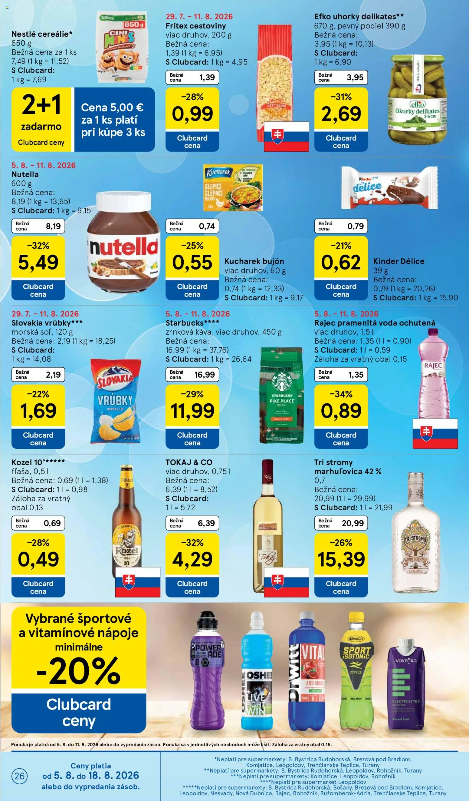 Nové Tesco akcie – leták je platný od 05.08.2026 | Strana: 26