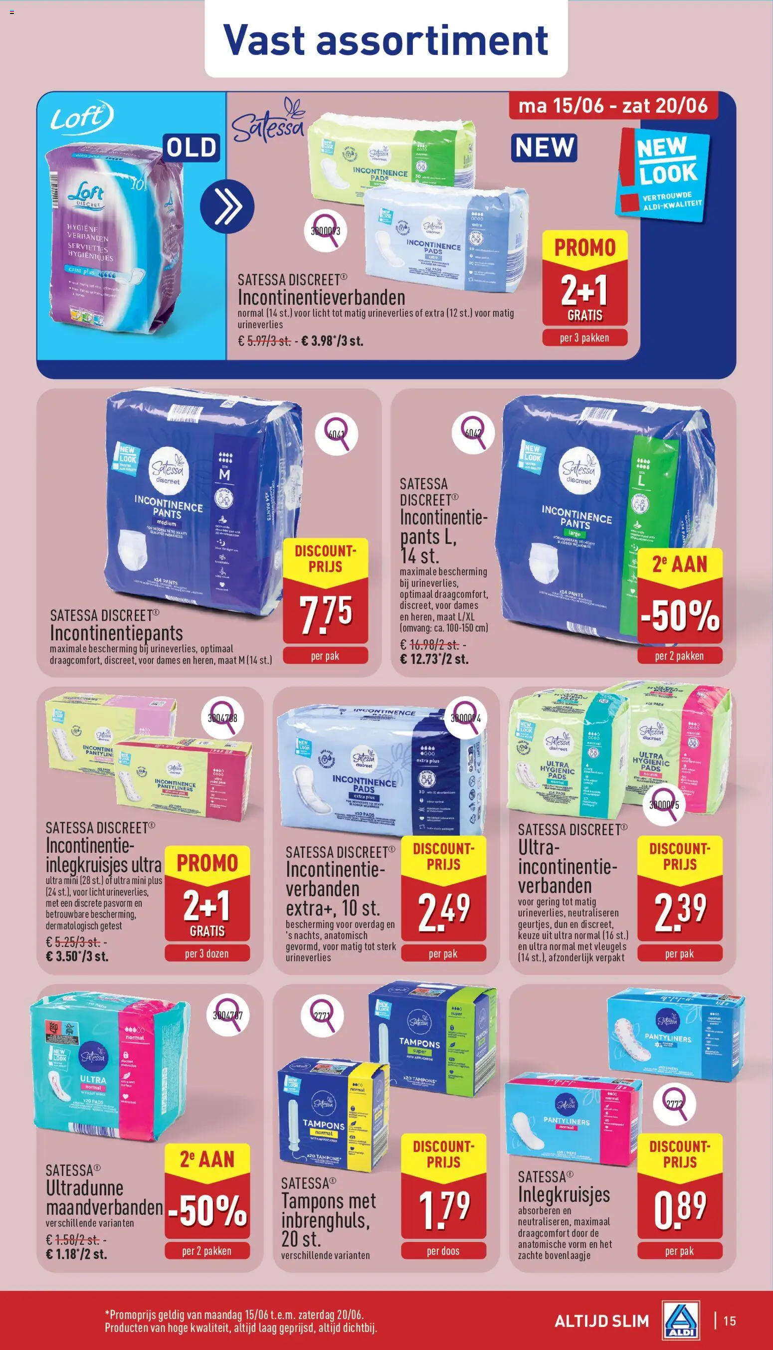 {H1} | Pagina: 15 | Producten: Bébipulyka, Pads, Tampons