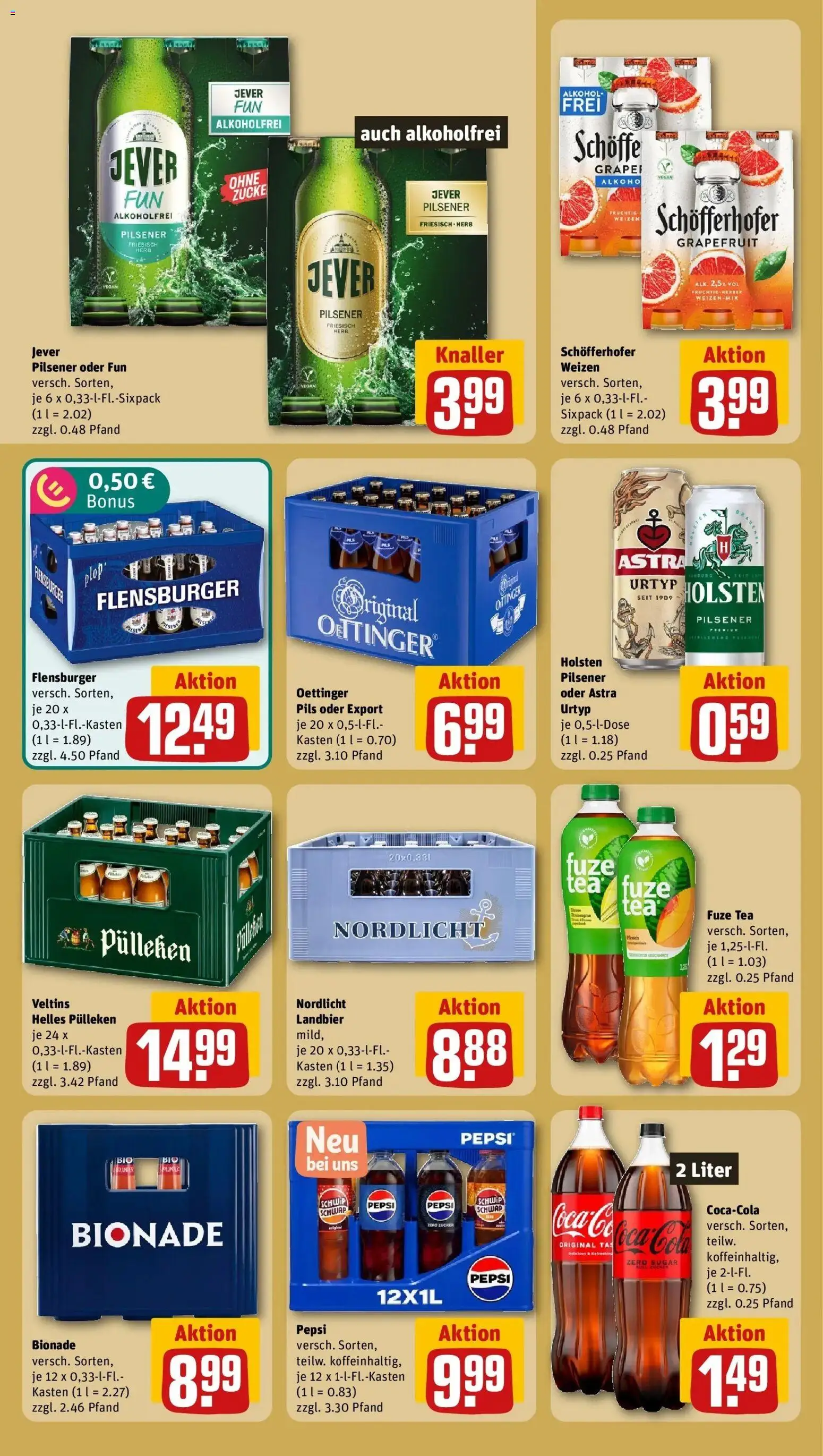 REWE Prospekt ab 10.08.2026 zum Blättern » Angebote | Seite: 20 | Produkte: Fuze tea, Astra, Schwip schwap, Grapefruit