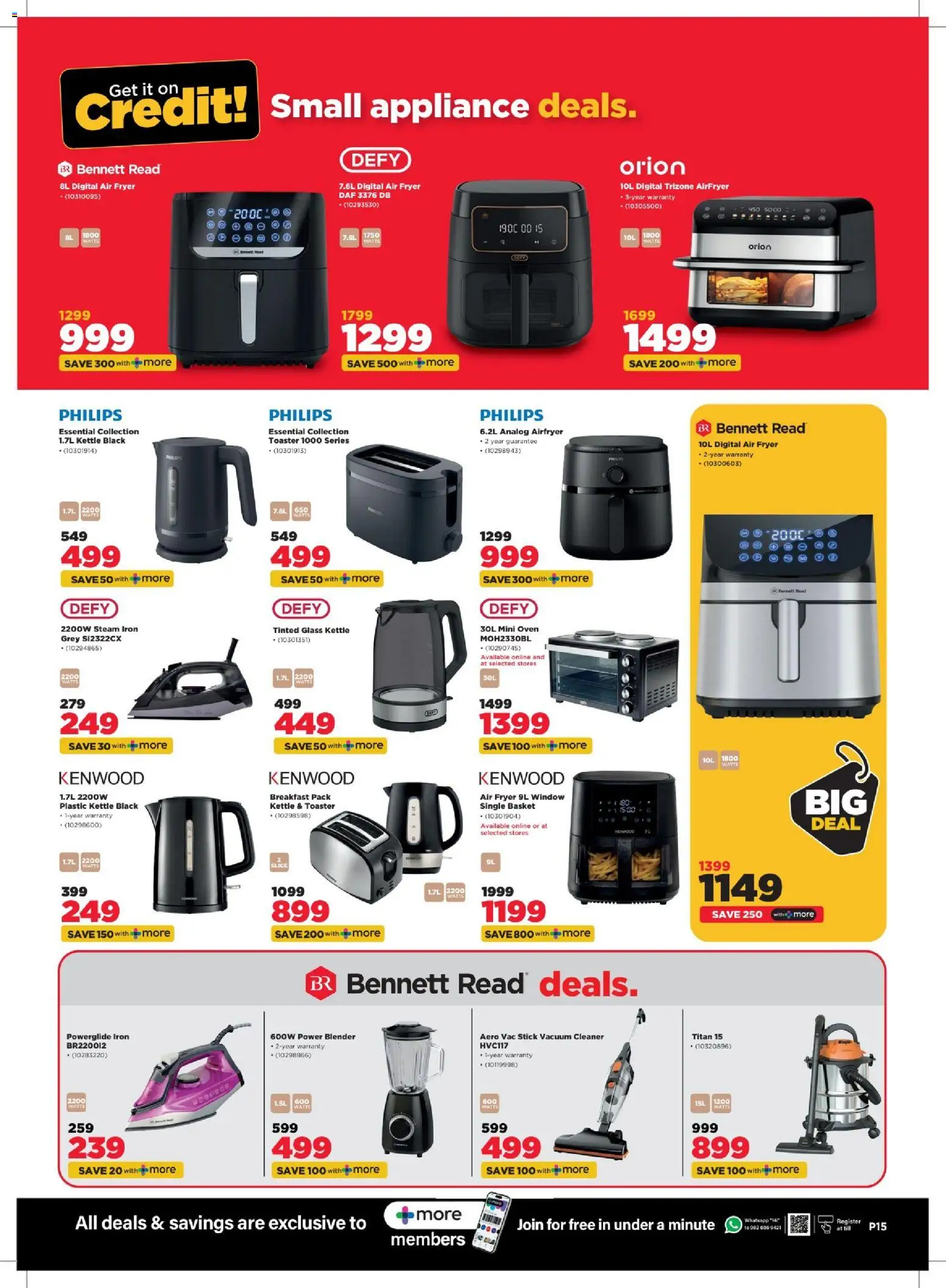 New HiFi Corp catalogue – valid from 01.04.2026 | Page: 15 | Products: Oven, Kettle, Iron, Fryer