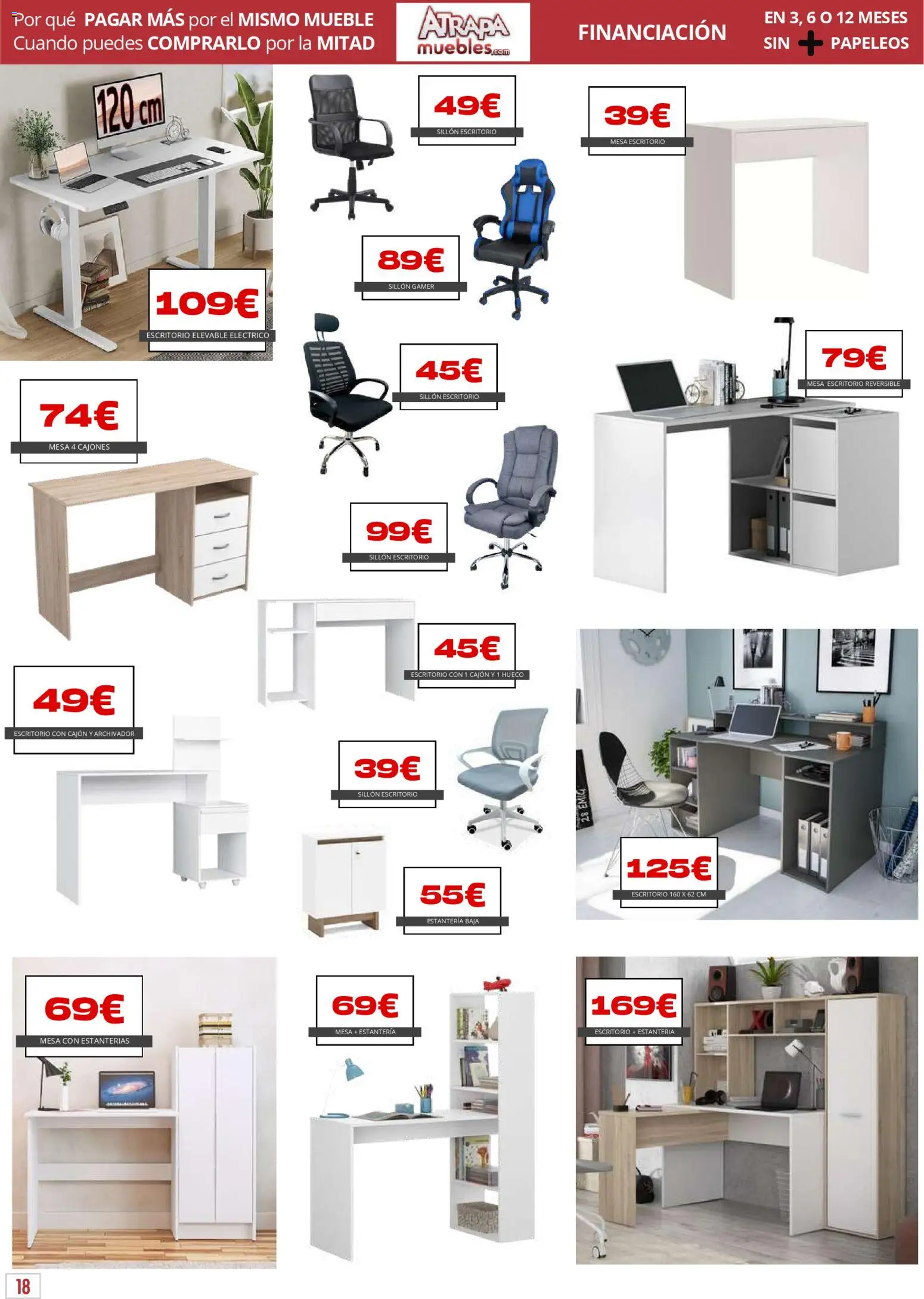 Atrapa Muebles folleto │ válido desde el 03.03.2026 | Página: 18 | Productos: Archivador, Sillón, Mesa