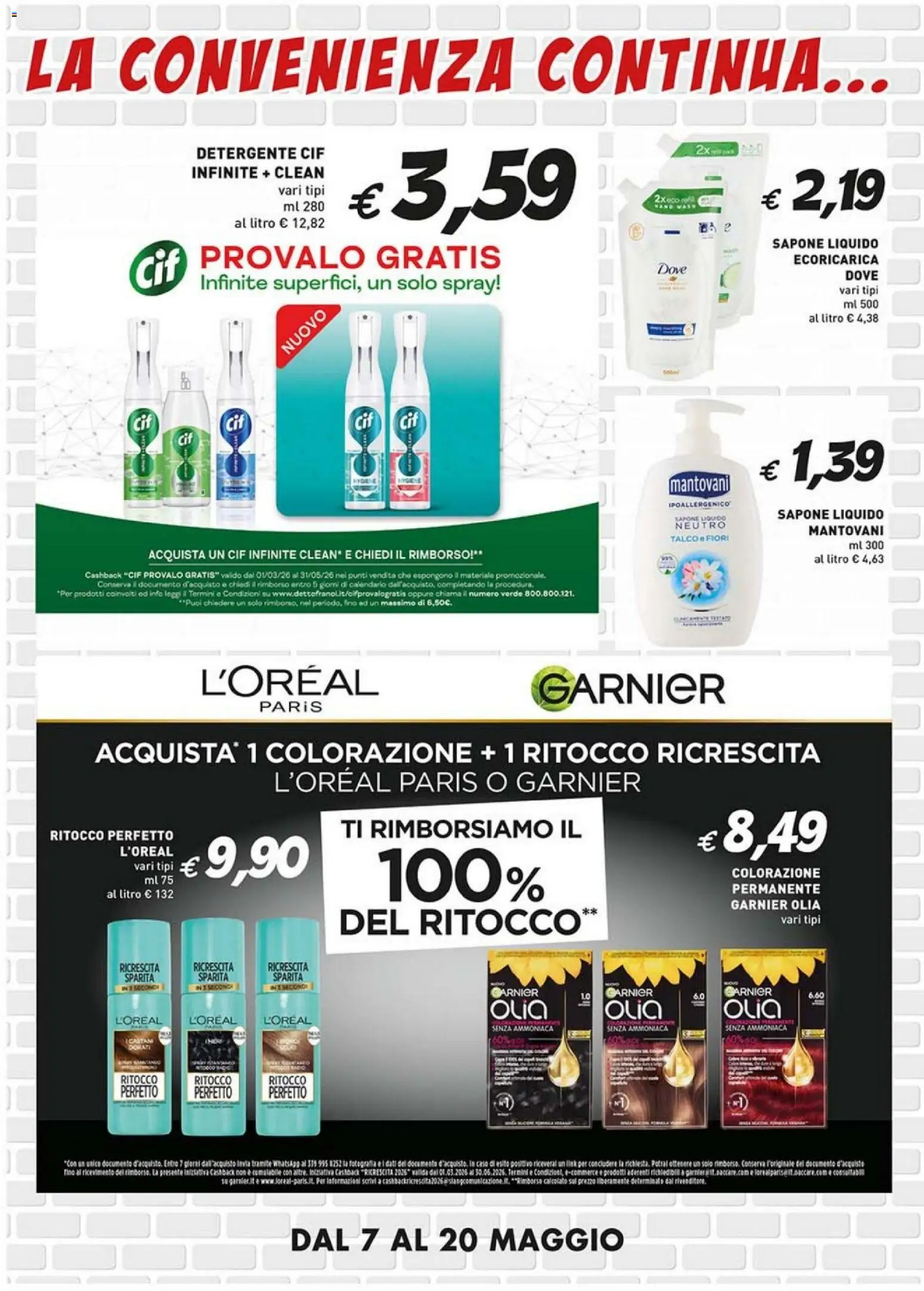 Volantino Coal del 07.05.2026 | Pagina: 8 | Prodotti: Sapone, Detergente, Talco