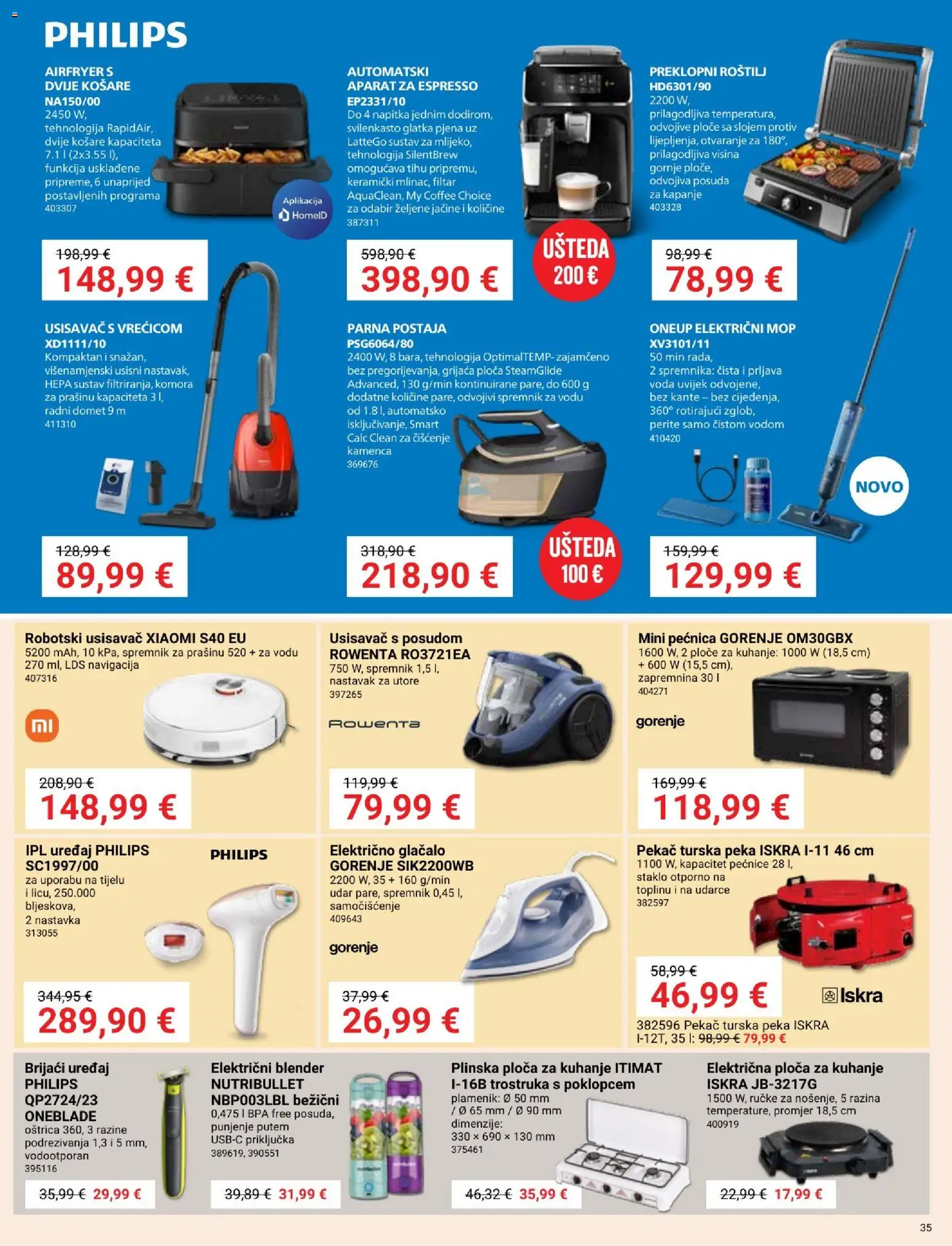 Pevex katalog | vrijedi od 28.05.2026 | Stranica: 35 | Proizvodi: Navigacija, Parna postaja, Mop, Voda