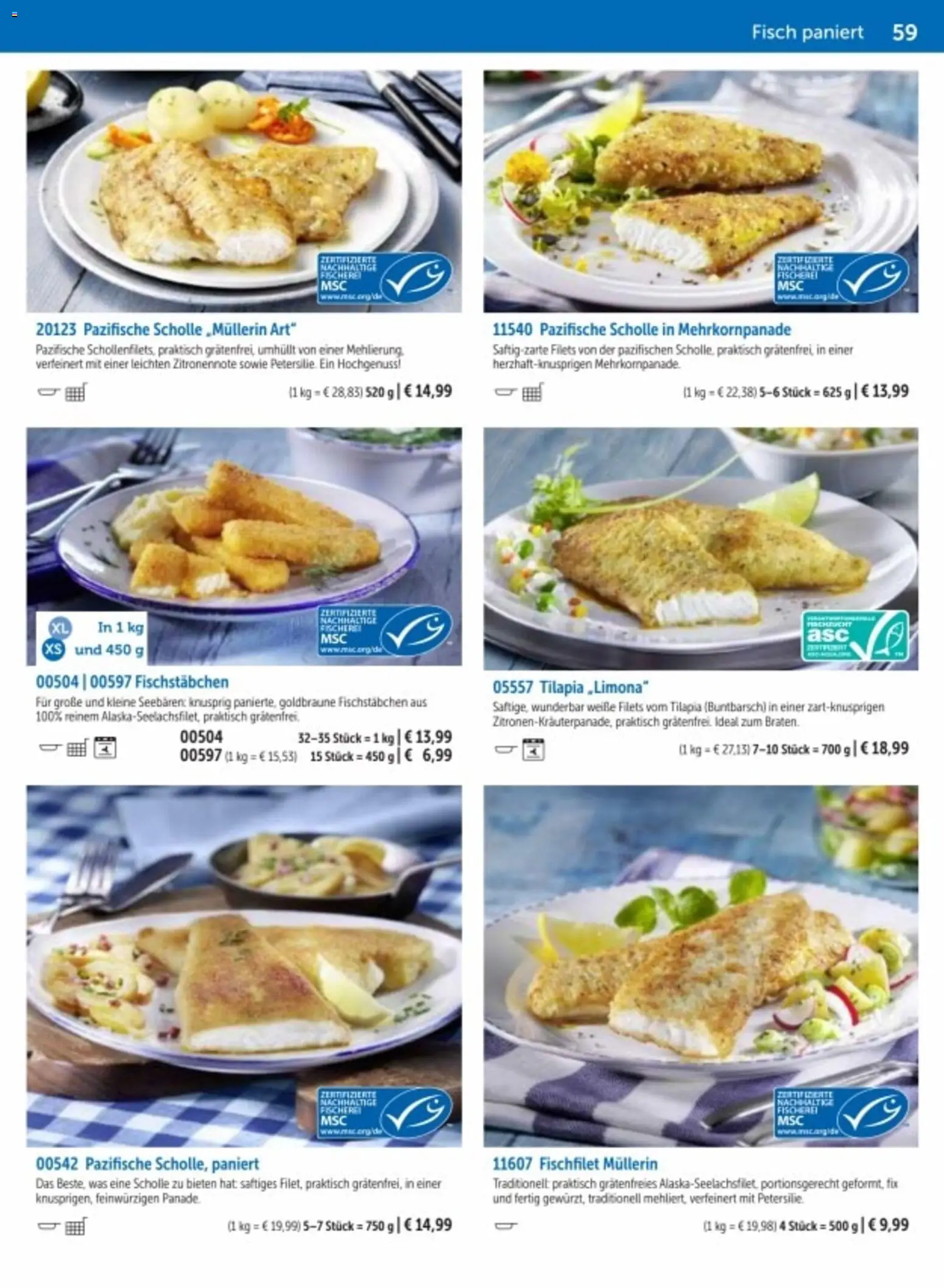 Bofrost Katalog – gültig ab 06.03.2026 | Seite: 59 | Produkte: Fisch, Fischstabchen