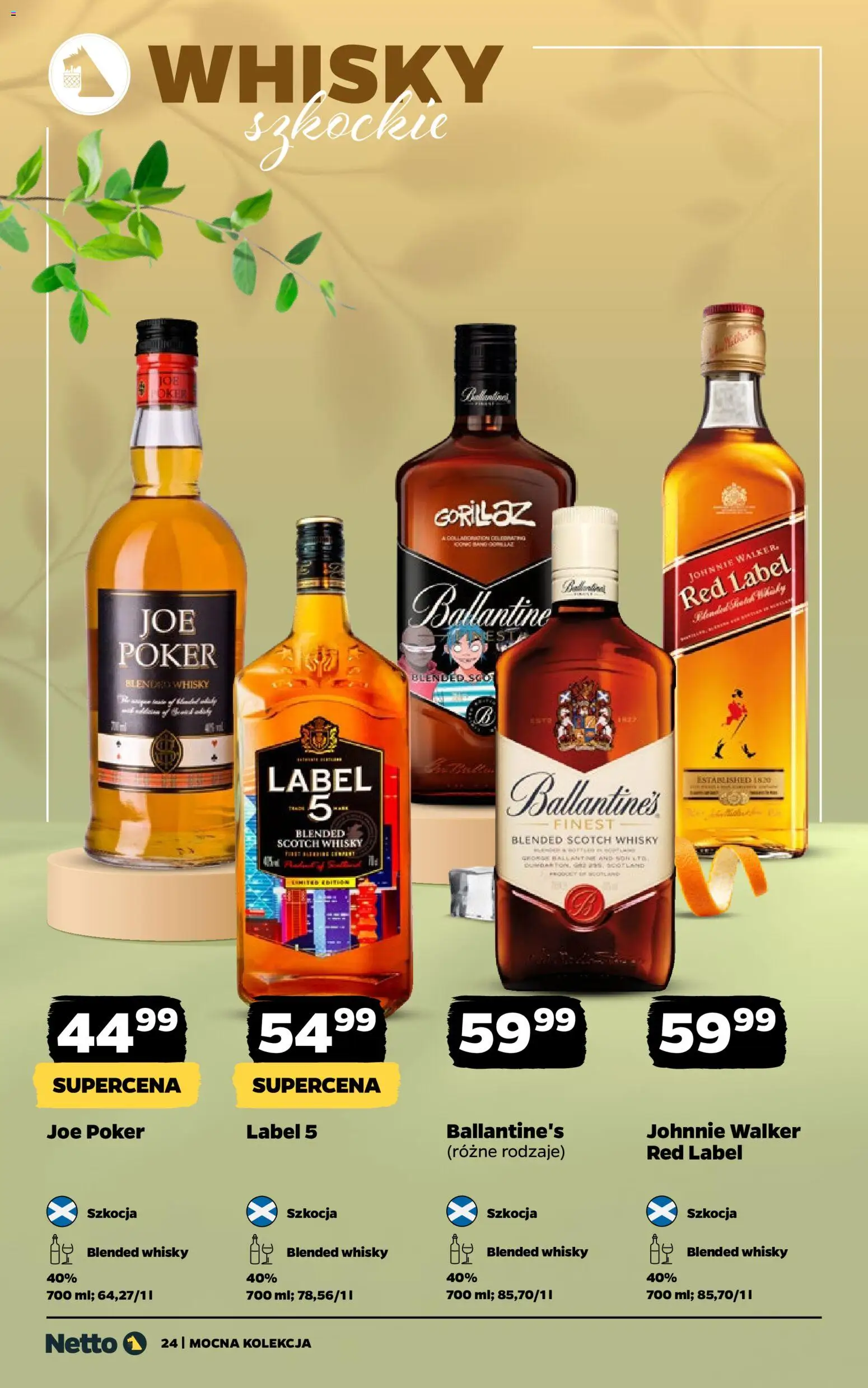 Netto gazetka - Alkohole mocne od 11.05.2026 | Strona: 24 | Produkty: Red label, Whisky