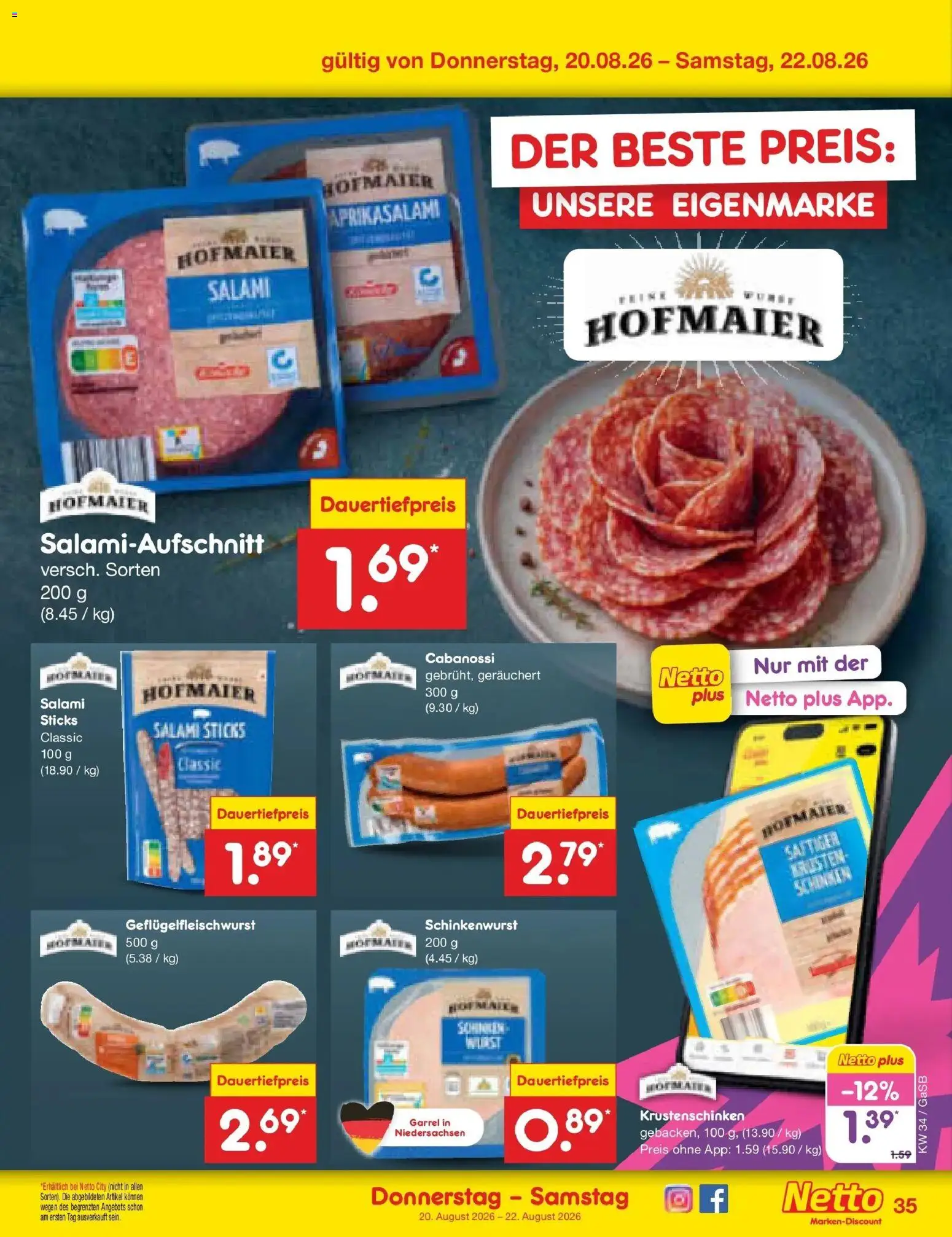 Netto Marken-Discount Prospekt Bremen-Lesum – gültig ab 17.08.2026 | Seite: 53 | Produkte: Salami