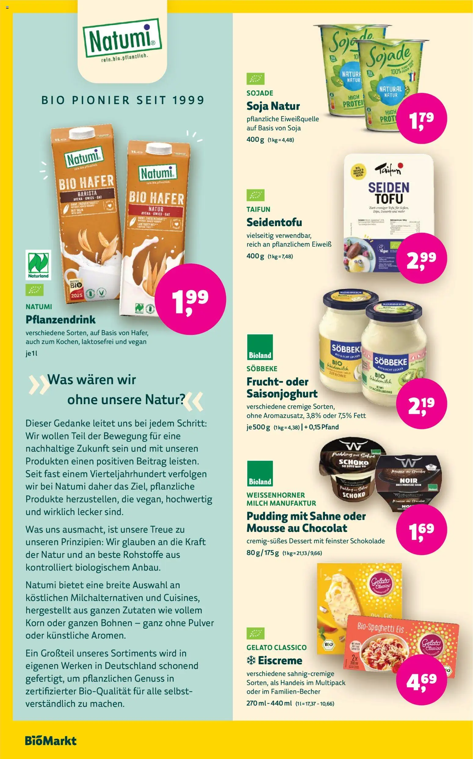 BioMarkt Prospekt – gültig ab 17.06.2026 | Seite: 6 | Produkte: Milch, Zitrone, Sahne, Eis