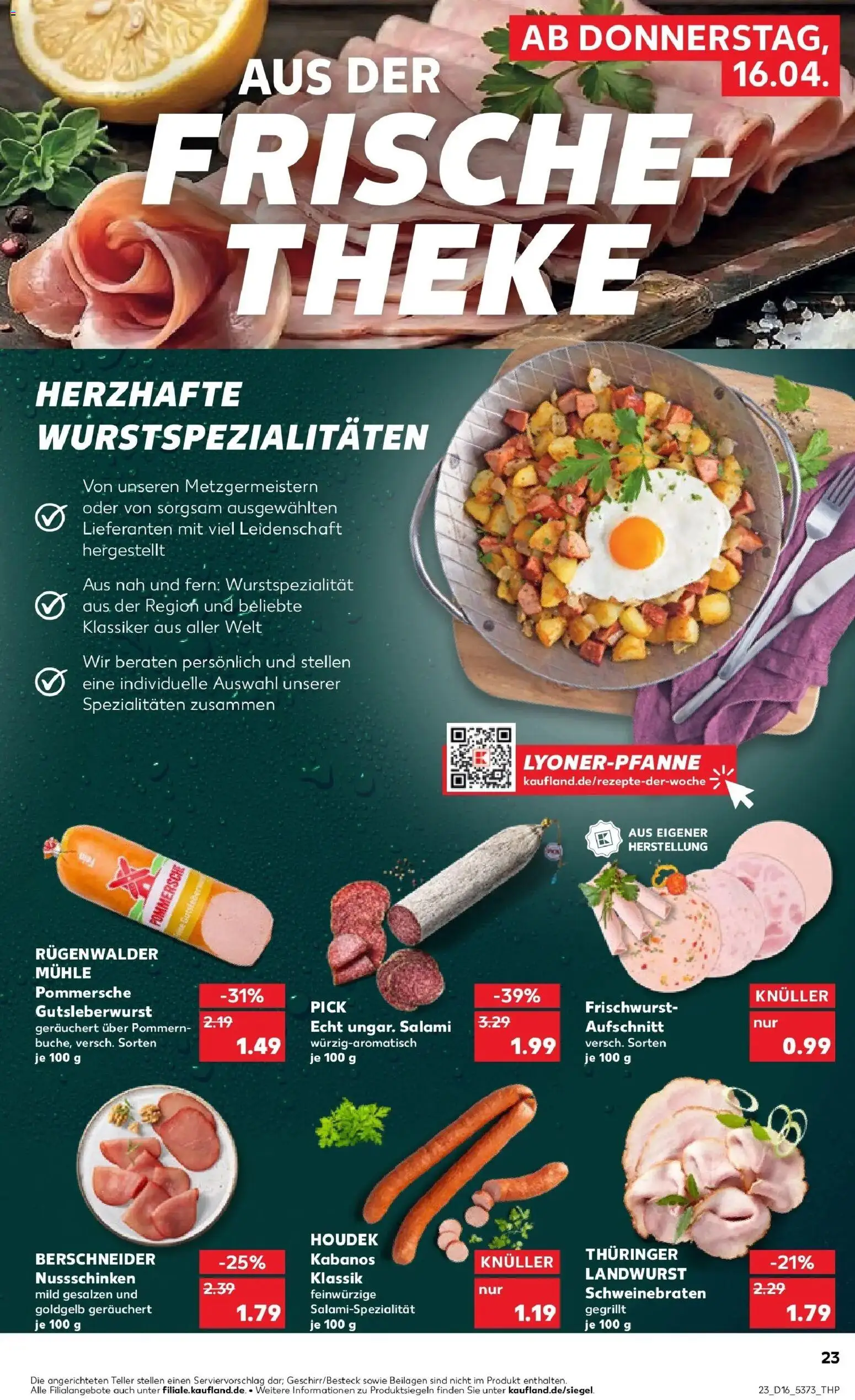 Kaufland Prospekt Bückeburg	 – gültig ab 13.04.2026 | Seite: 35 | Produkte: Mühle, Theke, Salami