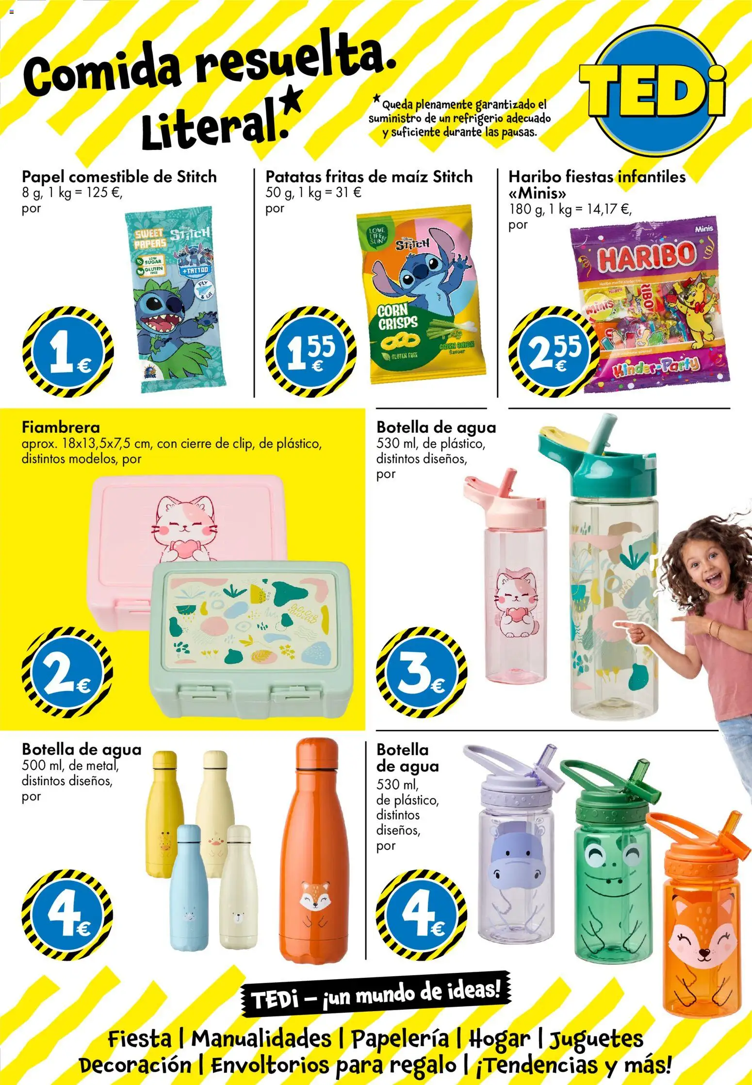 TEDi folleto │ válido desde el 14/08/2026 | Página: 12 | Productos: Fiambrera, Juguetes, Patatas fritas, Agua