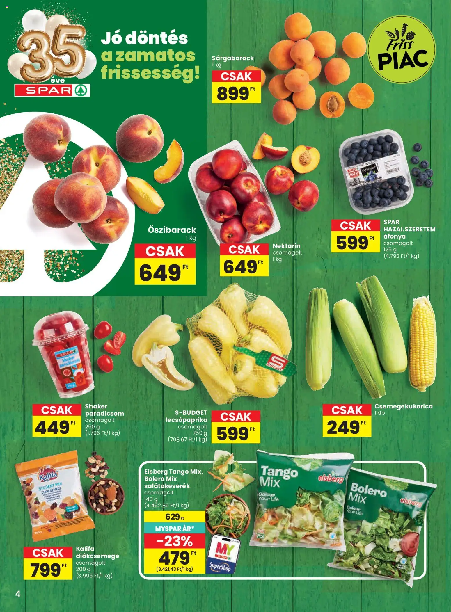 Spar akciós ujság - amely érvényes a következő dátumtól: 2026.07.02. | Oldal: 4