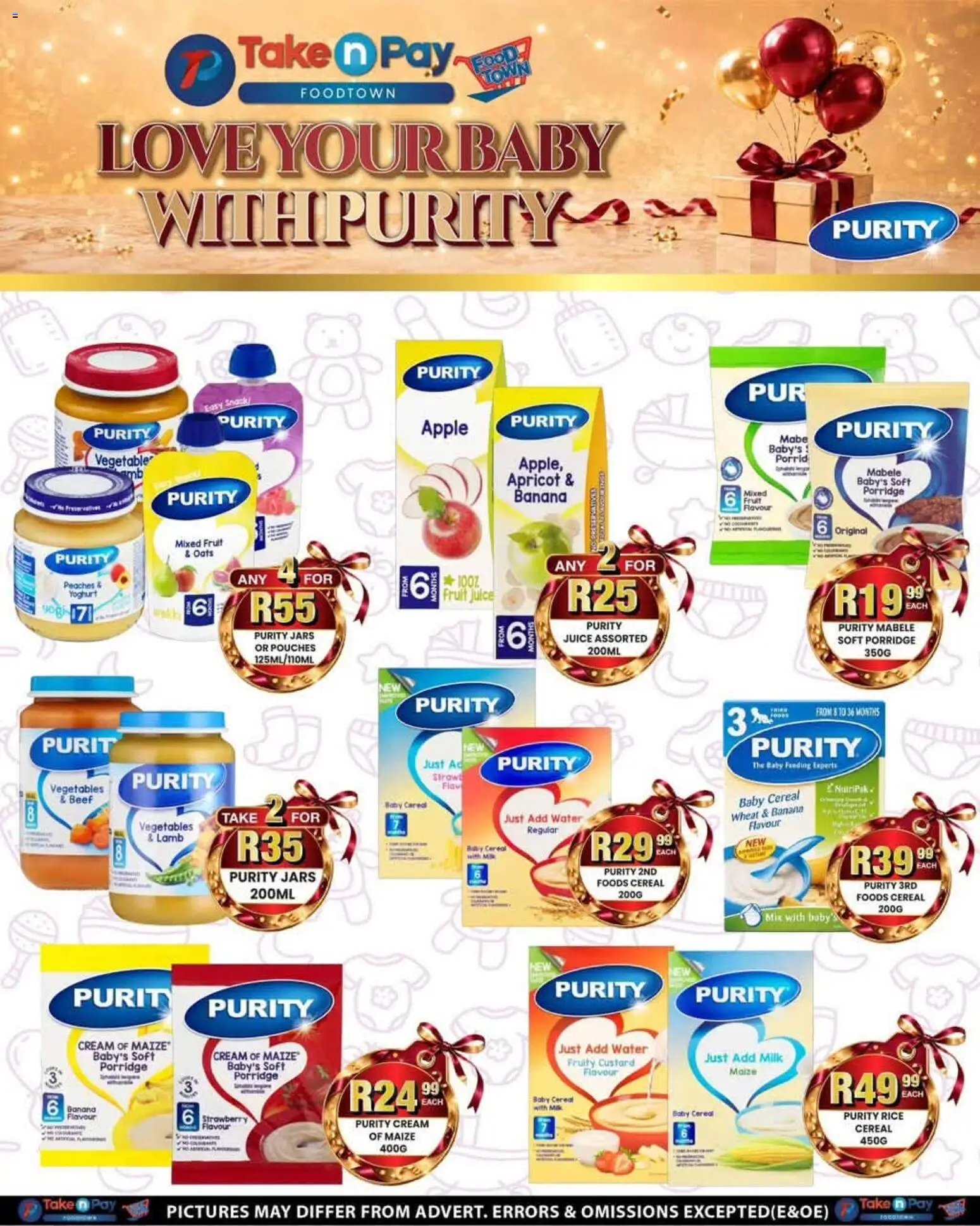 New Take n Pay catalogue – valid from 24/08/2026 | Page: 24 | Products: Custard, Oats, Vegetables, Fruit