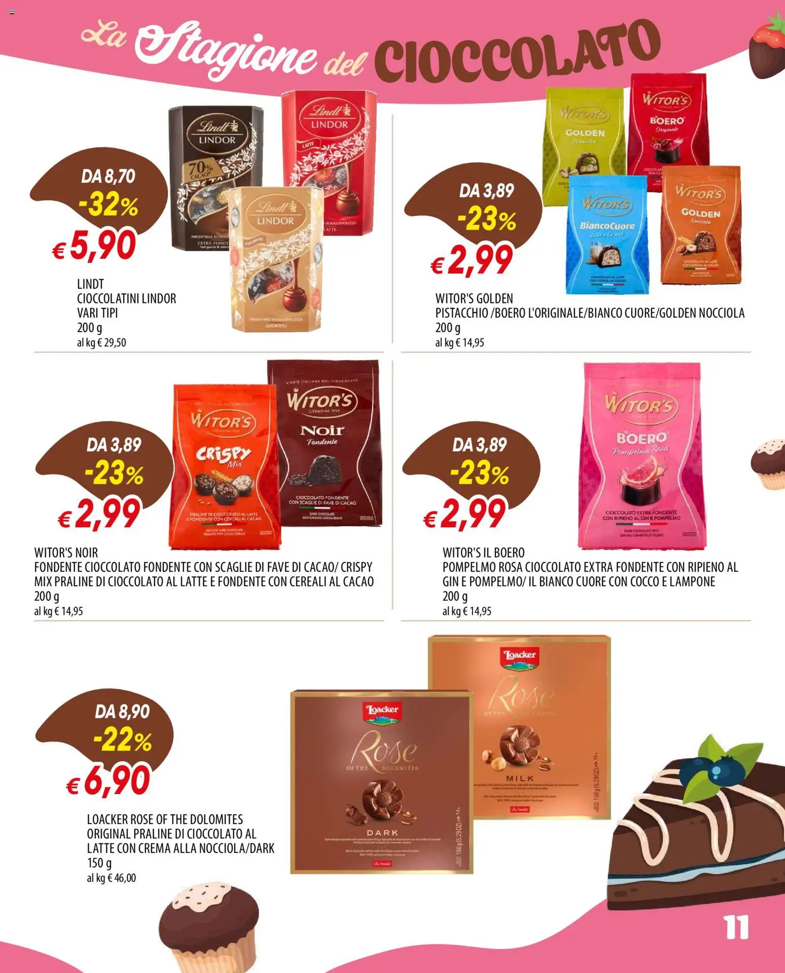 Volantino Galassia del 29/10/2026 | Pagina: 11 | Prodotti: Pistacchio, Lindt, Pompelmo, Cacao