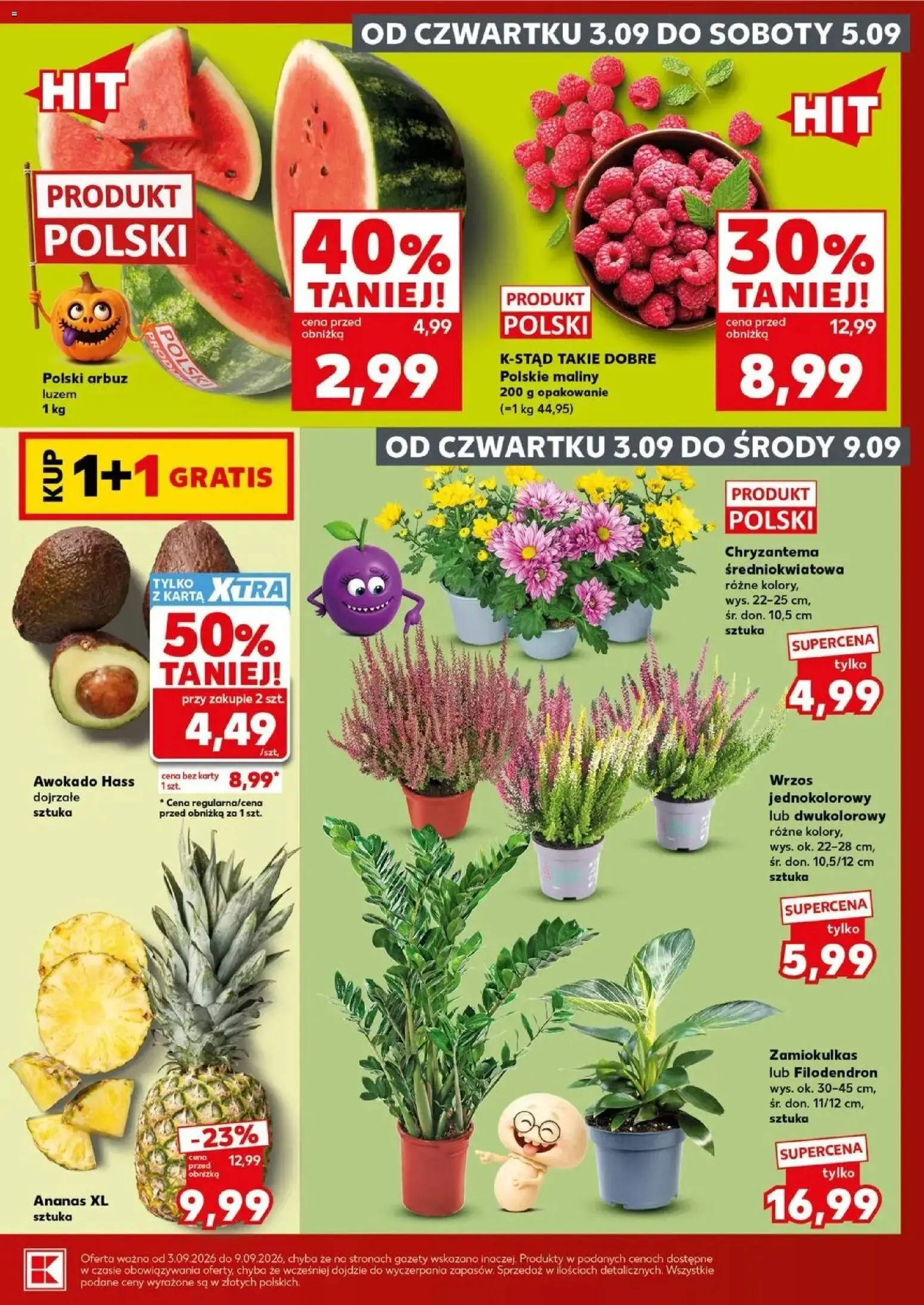 Kaufland gazetka - Super sobota od 05.09.2026 - od jutra PDF | Strona: 9 | Produkty: Arbuz, Gazety, Ananas, Awokado