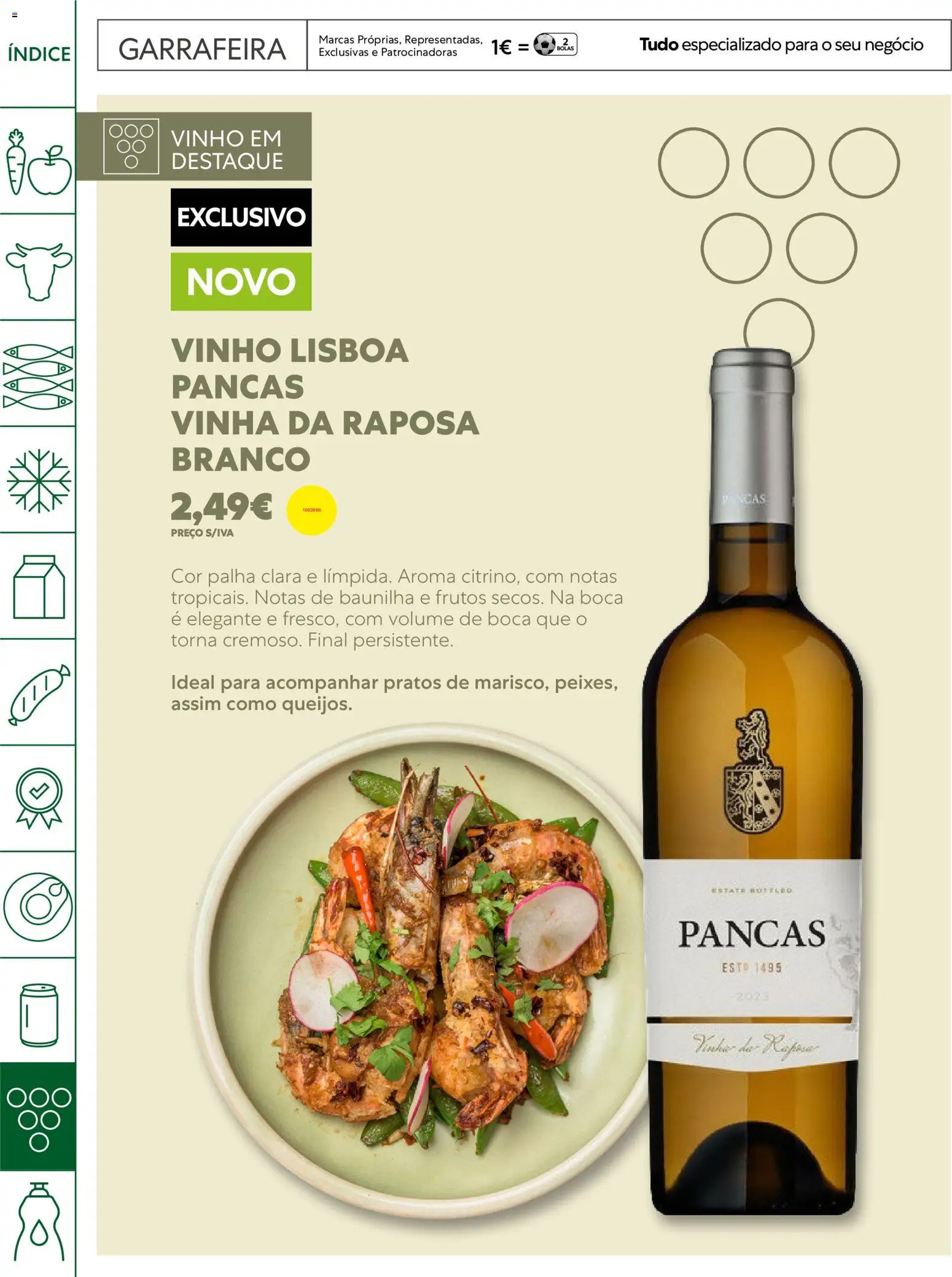 Recheio Horeca │ válido de 05.05.2026 | Página: 34 | Produtos: Pratos, Vinho