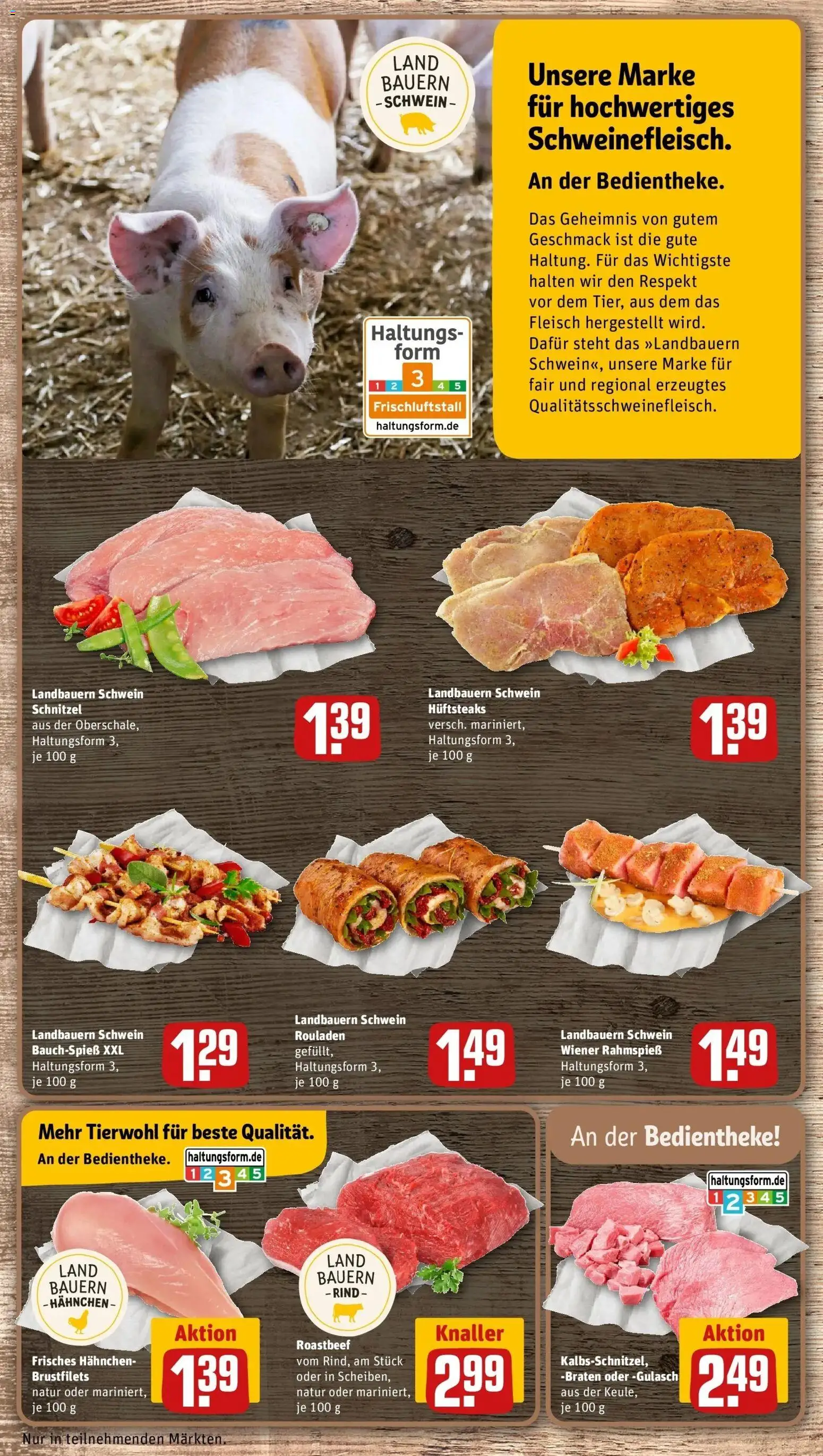 Rewe Prospekt Beilstein – gültig ab 13.07.2026 | Seite: 8 | Produkte: Hahnchen, Roastbeef, Gulasch, Fleisch