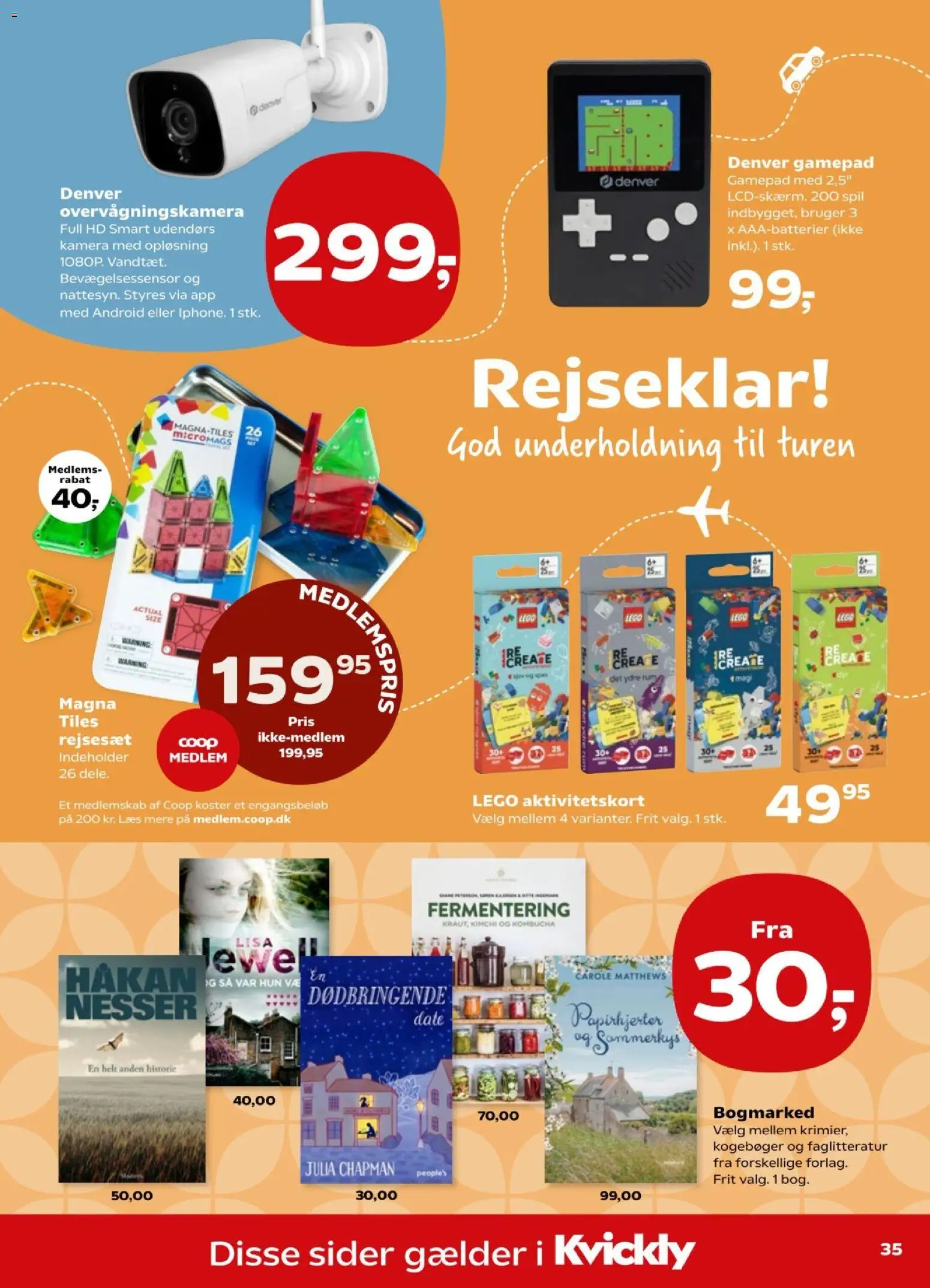 Kvickly tilbudsavis – gyldig fra 26/06/2026 | Side: 37 | Produkter: Overvågningskamera, Spil, Kamera