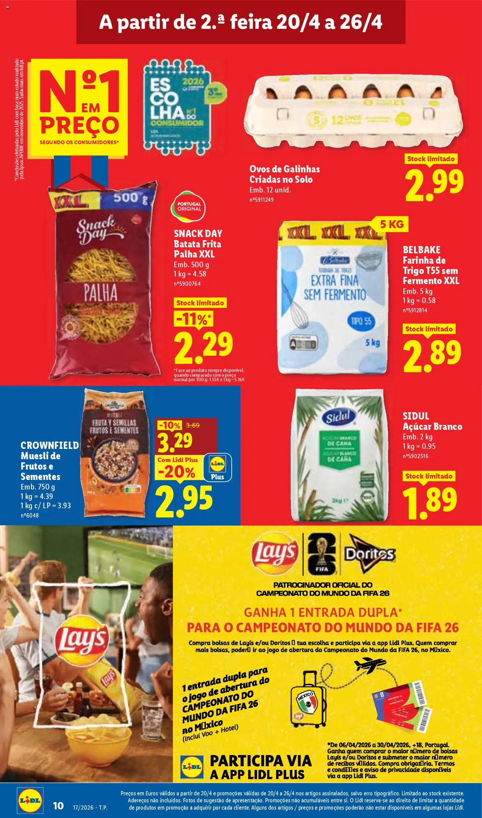 Lidl folheto │ válido de 20.04.2026 | Página: 10 | Produtos: Batata, Farinha de trigo, Batata frita, Base