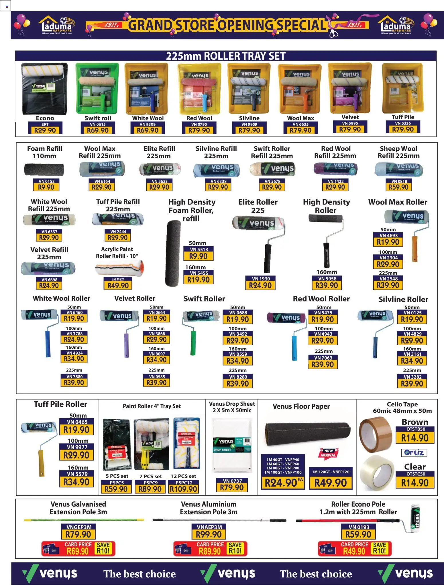 New Laduma Hardware catalogue – valid from 22/10/2026 | Page: 25 | Products: Tray, Foam, Paper, Tape