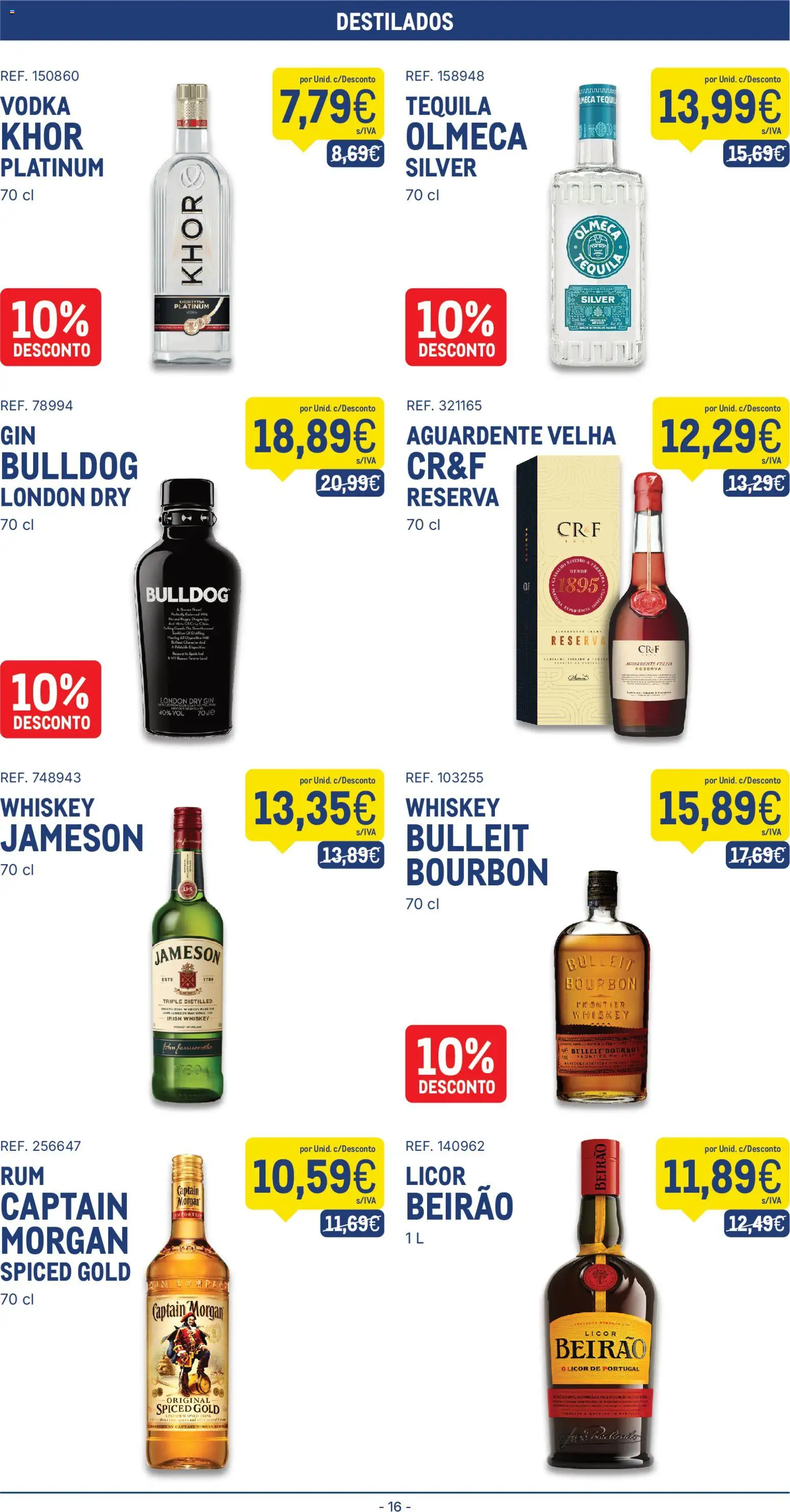 Makro folheto │ válido de 29/09/2026 | Página: 16 | Produtos: Licor, Tequila, Gin, Vodka