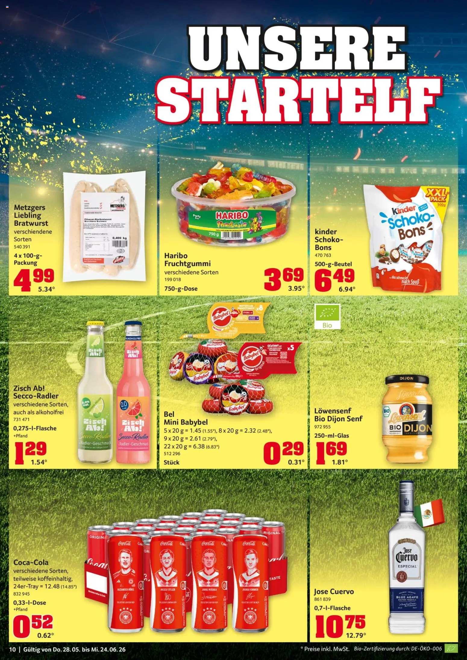 Selgros Fussball Sommer – gültig ab 28.05.2026 | Seite: 10 | Produkte: Bratwurst, Tequila, Grapefruit, Babybel