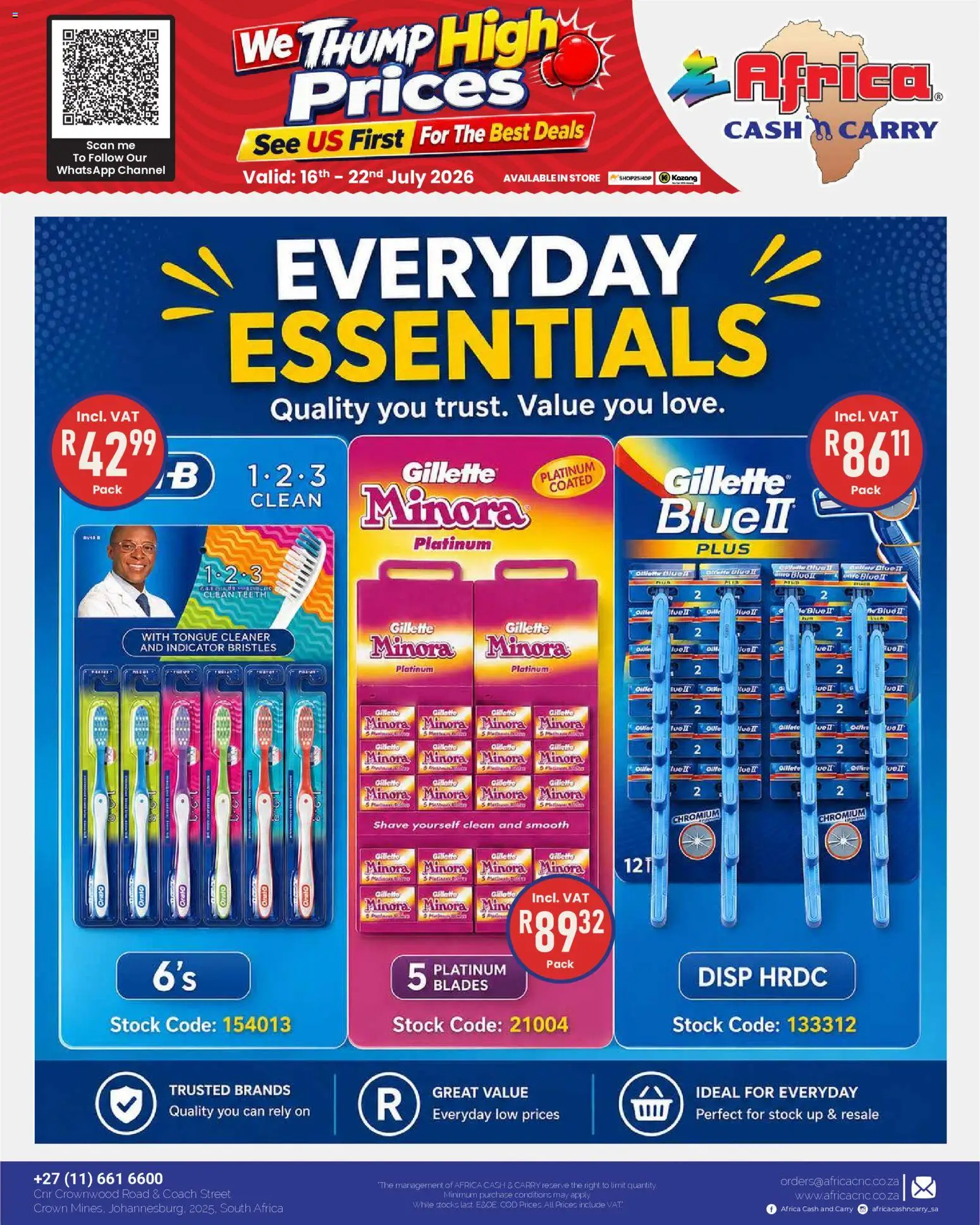 New Africa Cash & Carry catalogue – valid from 16/07/2026 | Page: 70 | Products: Stock