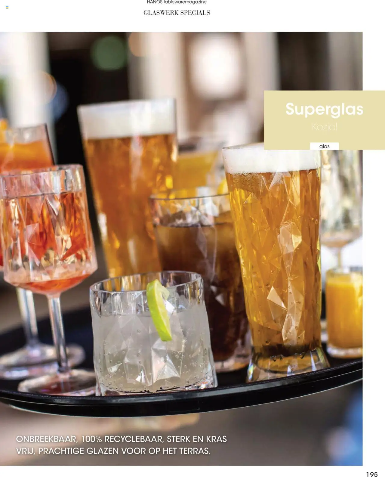 {H1} | Pagina: 195 | Producten: Glas