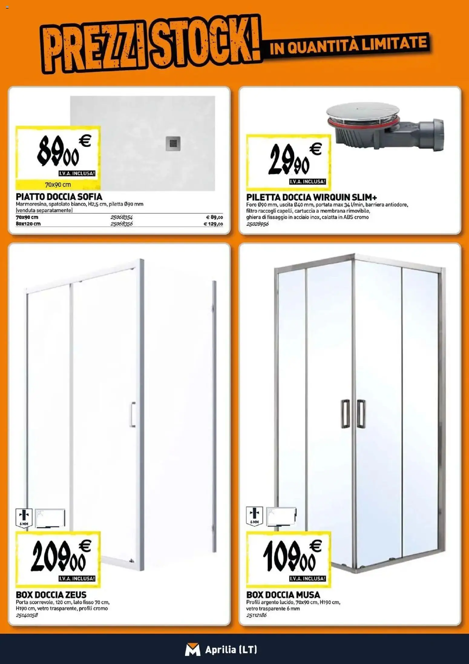 Volantino TECNOMAT del 30/07/2026 | Pagina: 2 | Prodotti: Box doccia, Piatto, Doccia