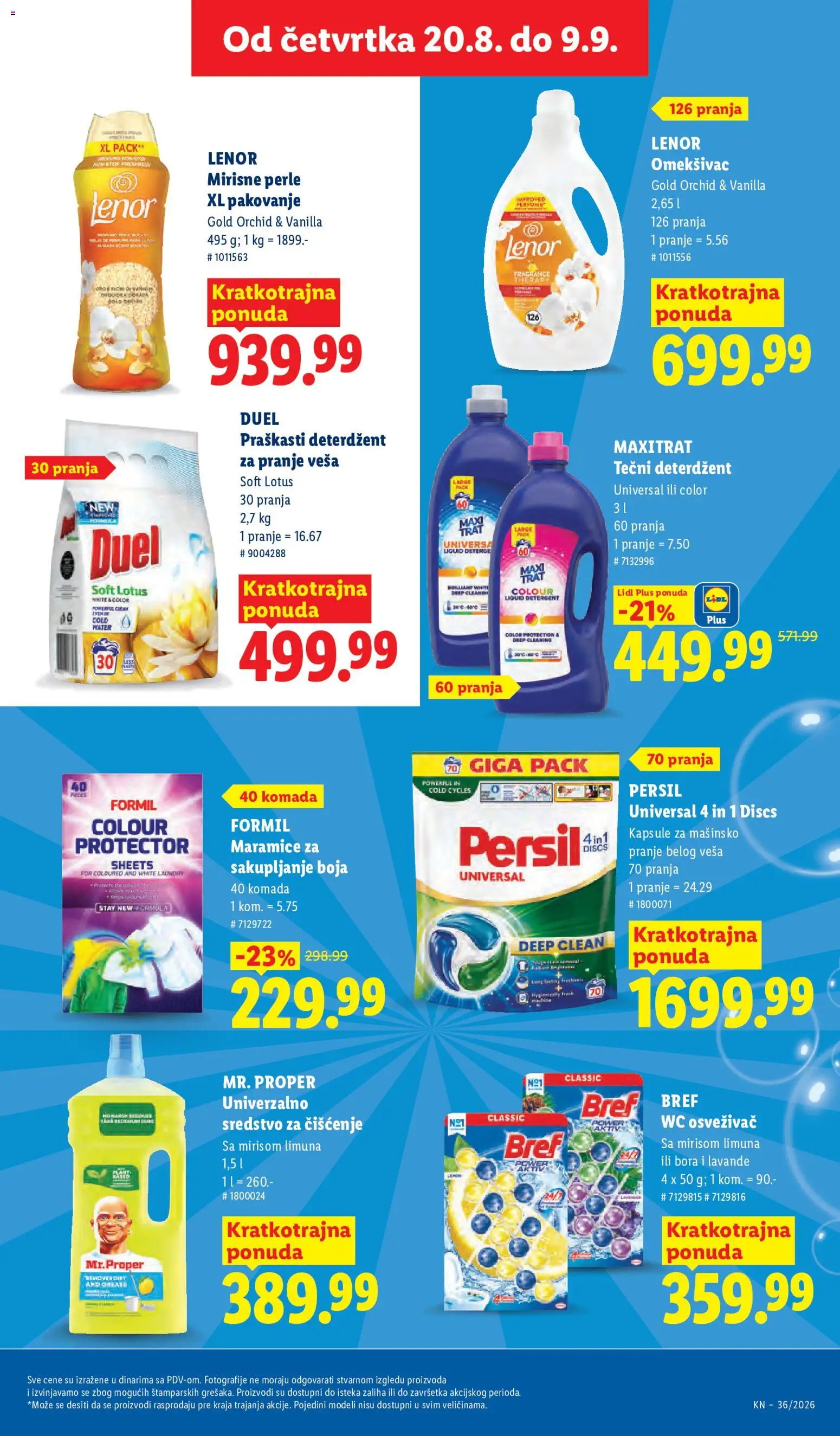 Lidl katalog - važi od 03.09.2026 | Strana: 41 | Proizvode: Bref, Wc, Sredstvo za čišćenje, Persil