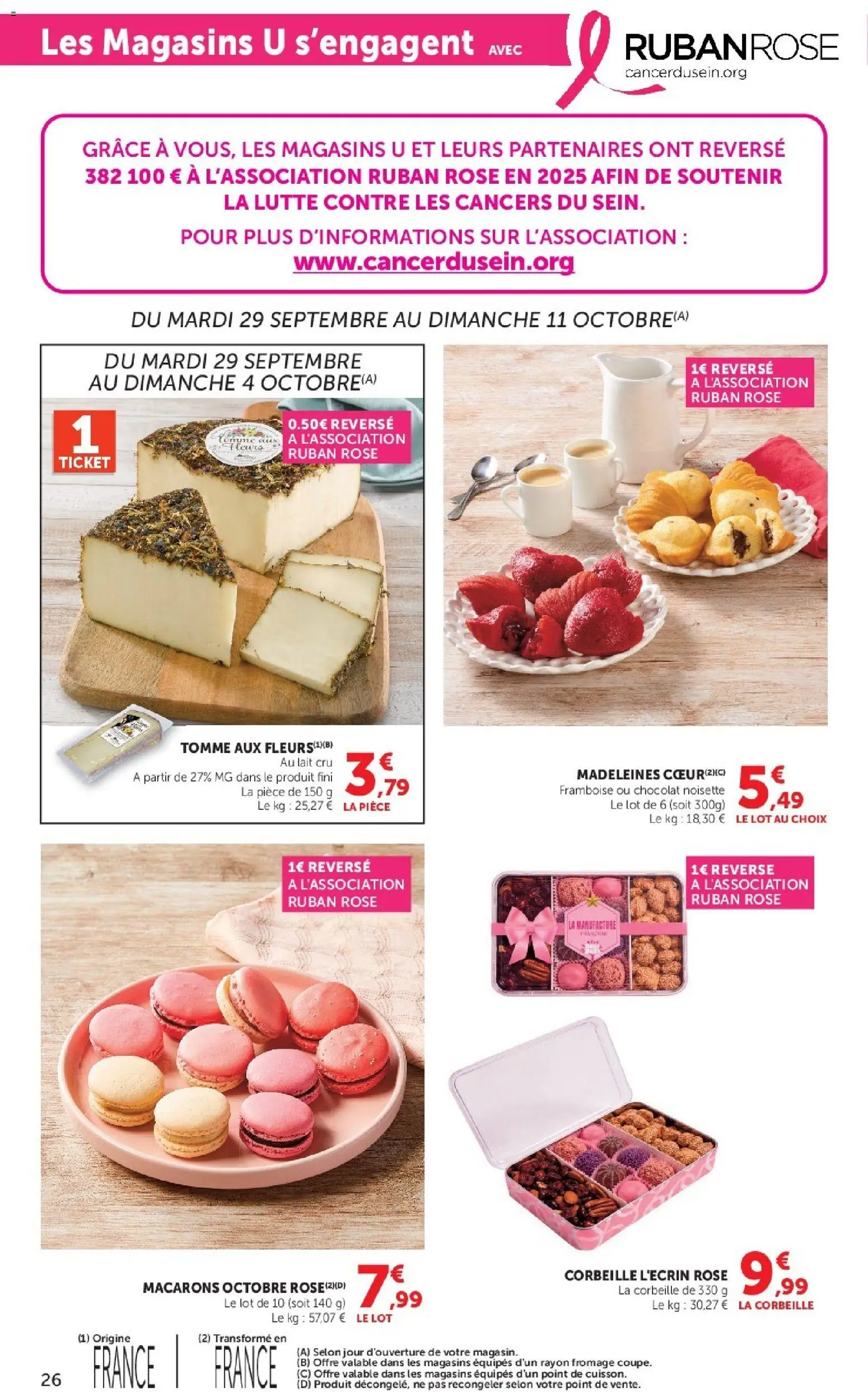 {H1} | Page: 26 | Produits: Framboise, Noisette, Madeleines, Lait