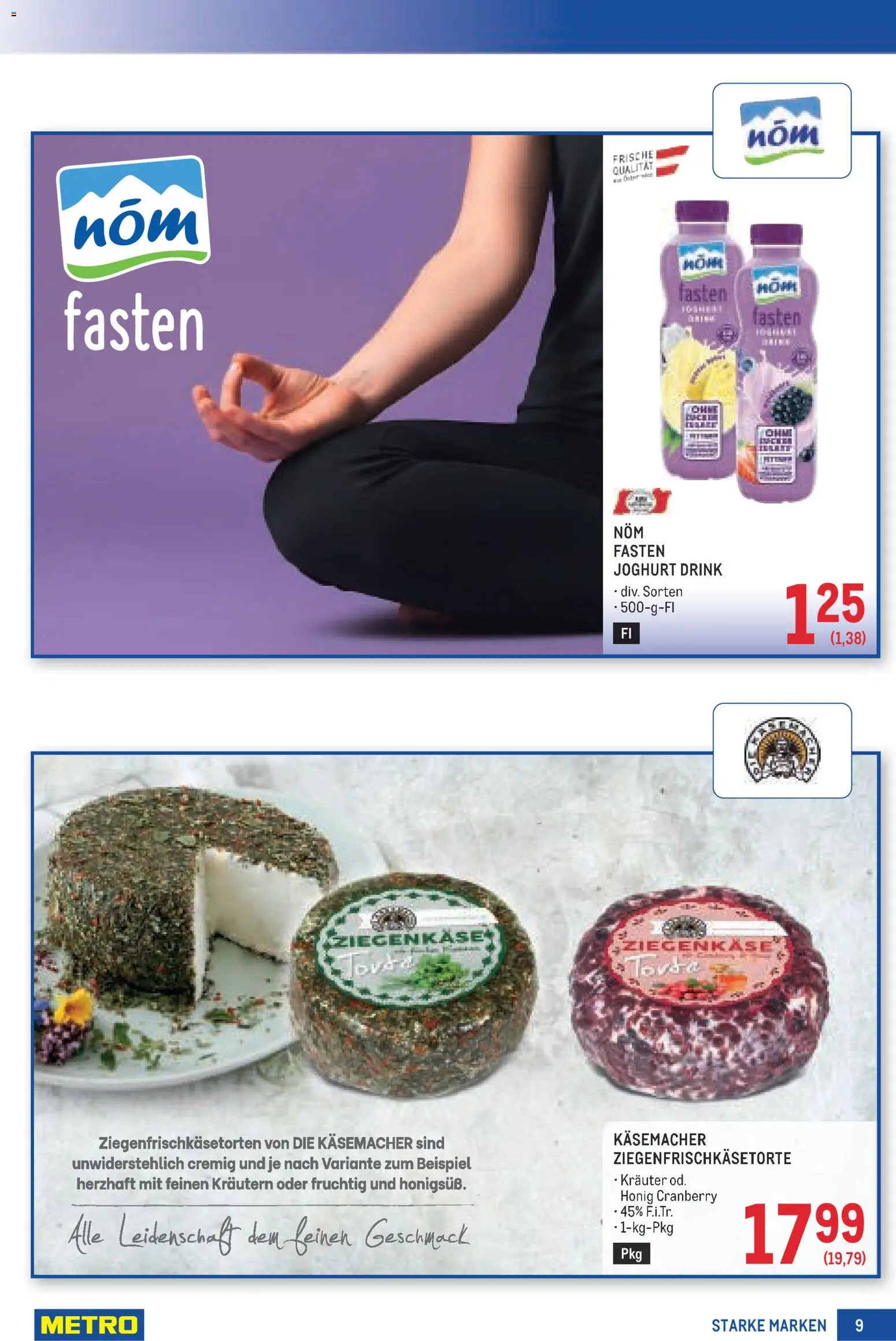 Metro angebote Starke Marken gültig ab 09.07.2026 | Seite: 9 | Produkte: Joghurt